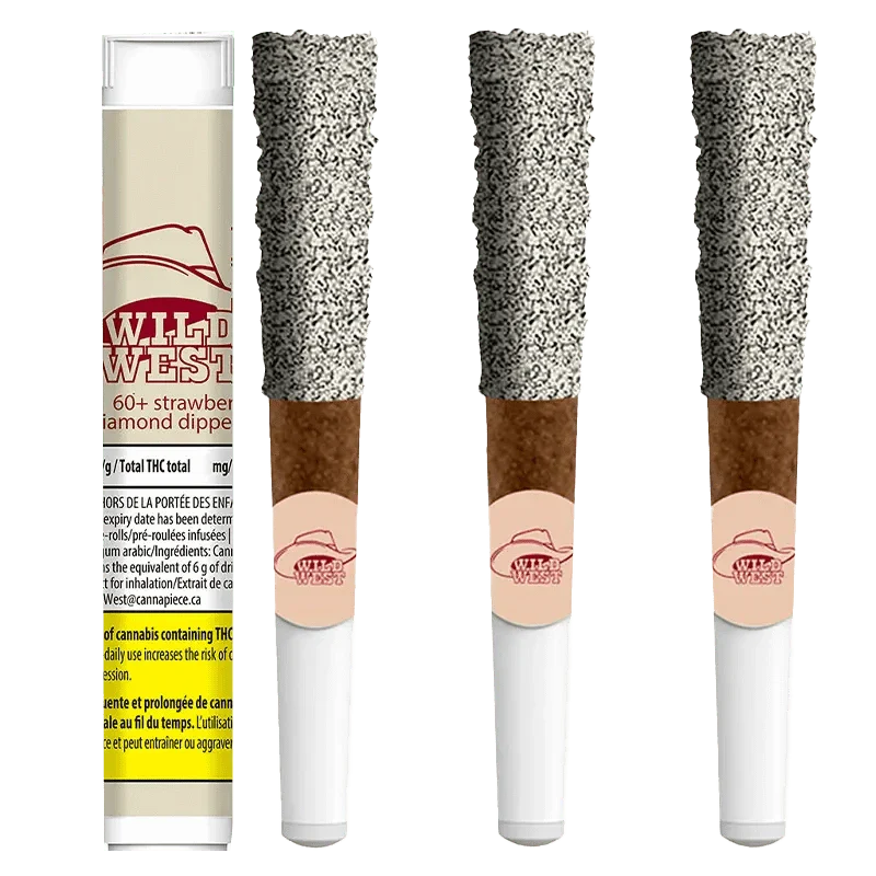 60+ Strawberry Stampede Diamonds Dipped Infused Blunts 3 x 0.5 g
