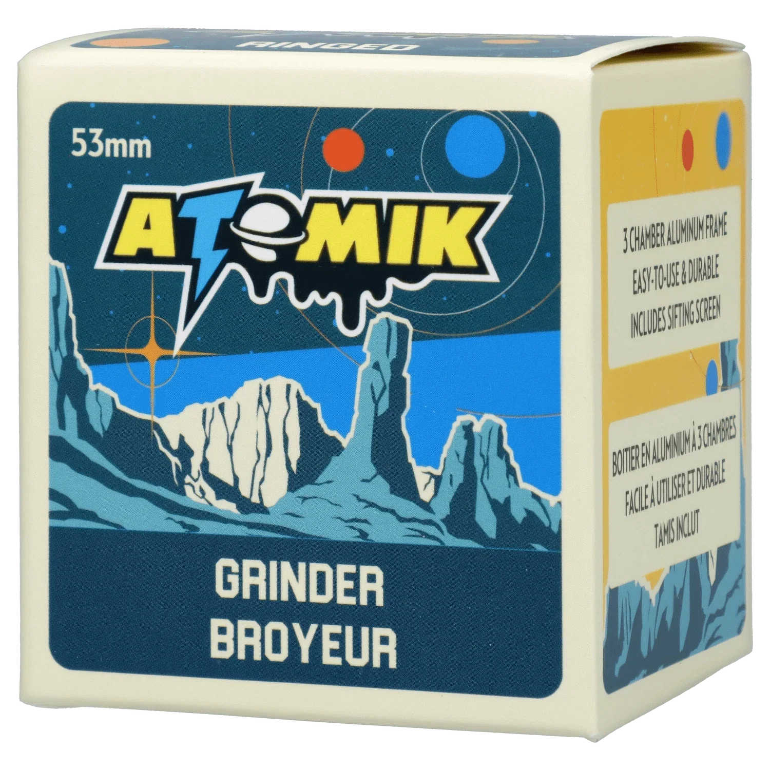 Atomik Ringed 55 mm 3-Stage Grinder - Image 5