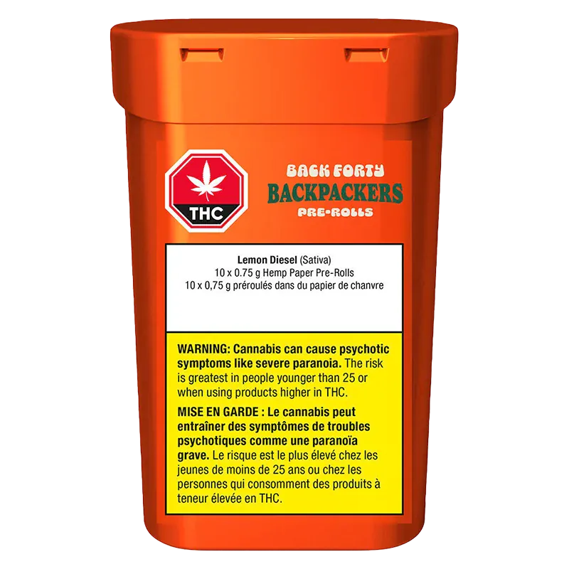 Backpackers Lemon Diesel PR 10 x 0.75 g - Image 3