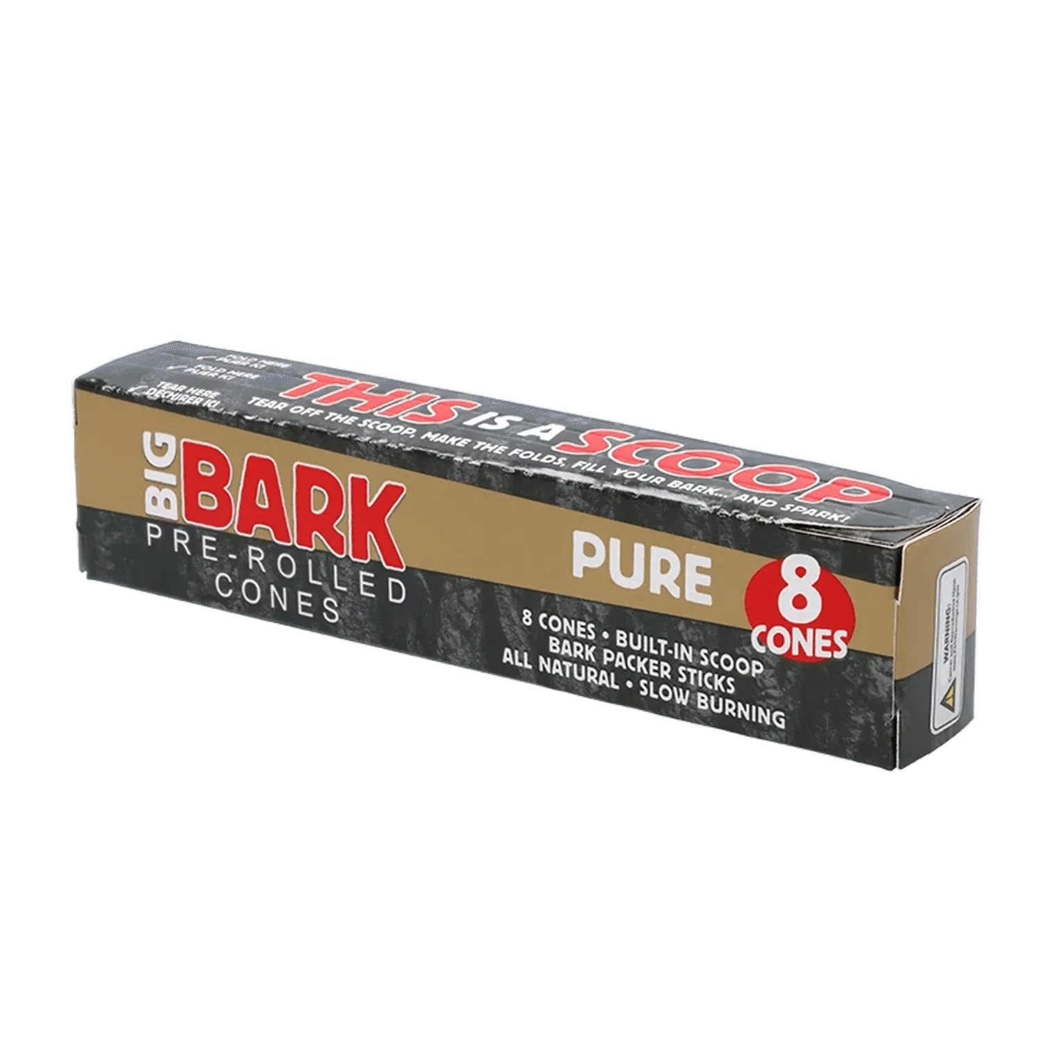 Bigbark Pure Unrefined Pre-rolled Cones - 1 ¼ - 8pk - Image 2