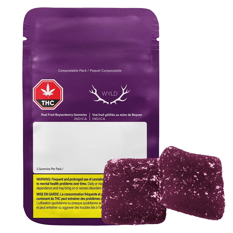 Real Fruit Boysenberry 2:1:1 CBD:THC:CBN Gummies