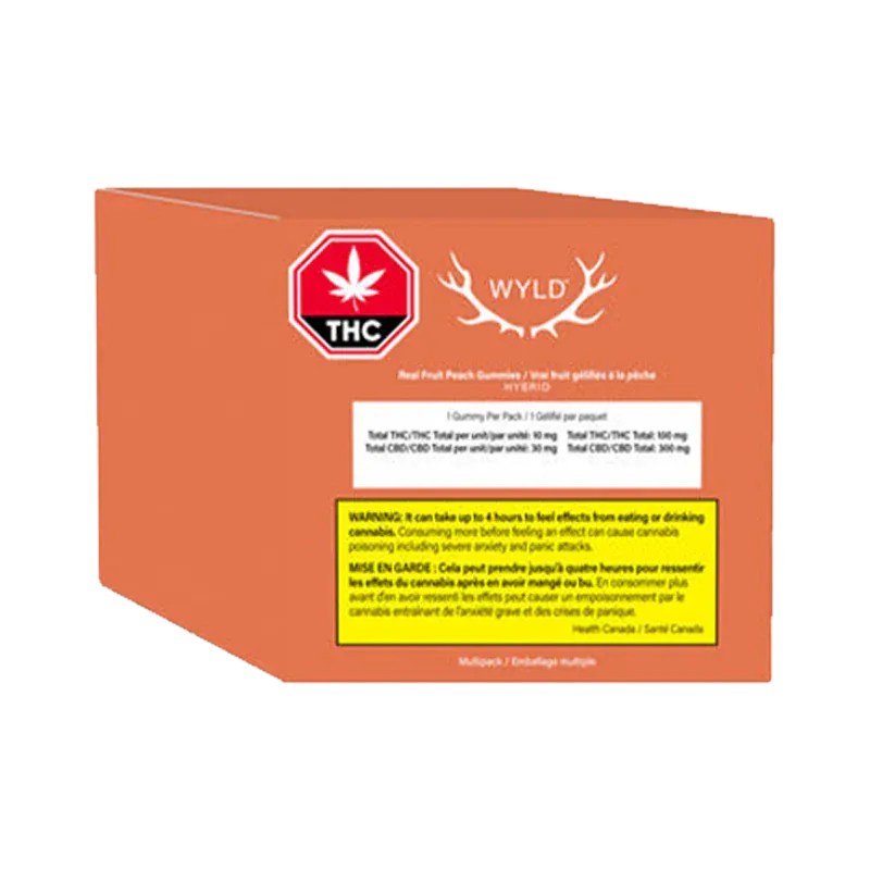 Real Fruit Peach THC:CBD Gummies Multipack - Image 3
