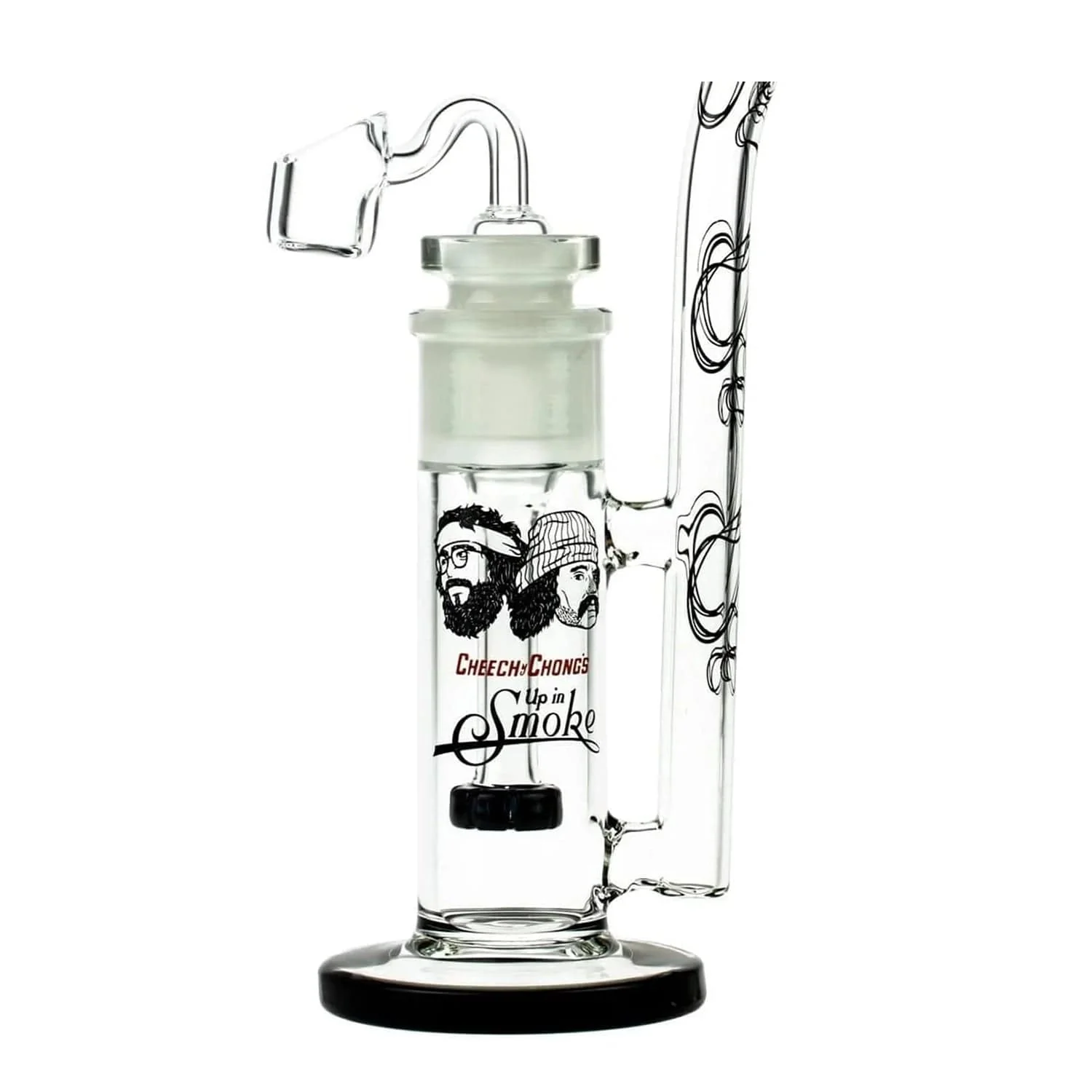 C&C Waterpipe w Dab Rig Tied Stick w/D.S and Quartz-Black - Image 8