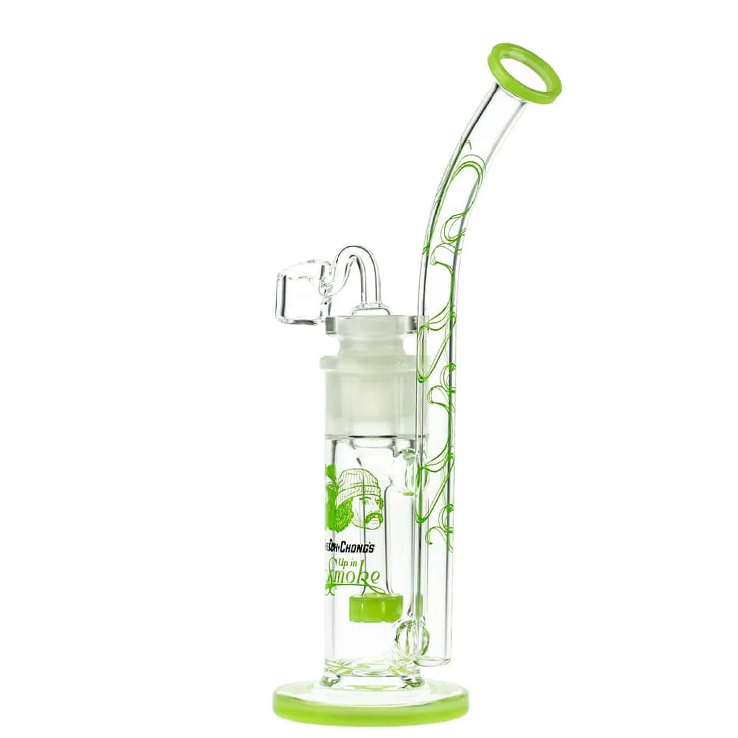 C&C Waterpipe w Dab Rig Tied Stick w/D.S andQuartz-Milky Green - Image 6