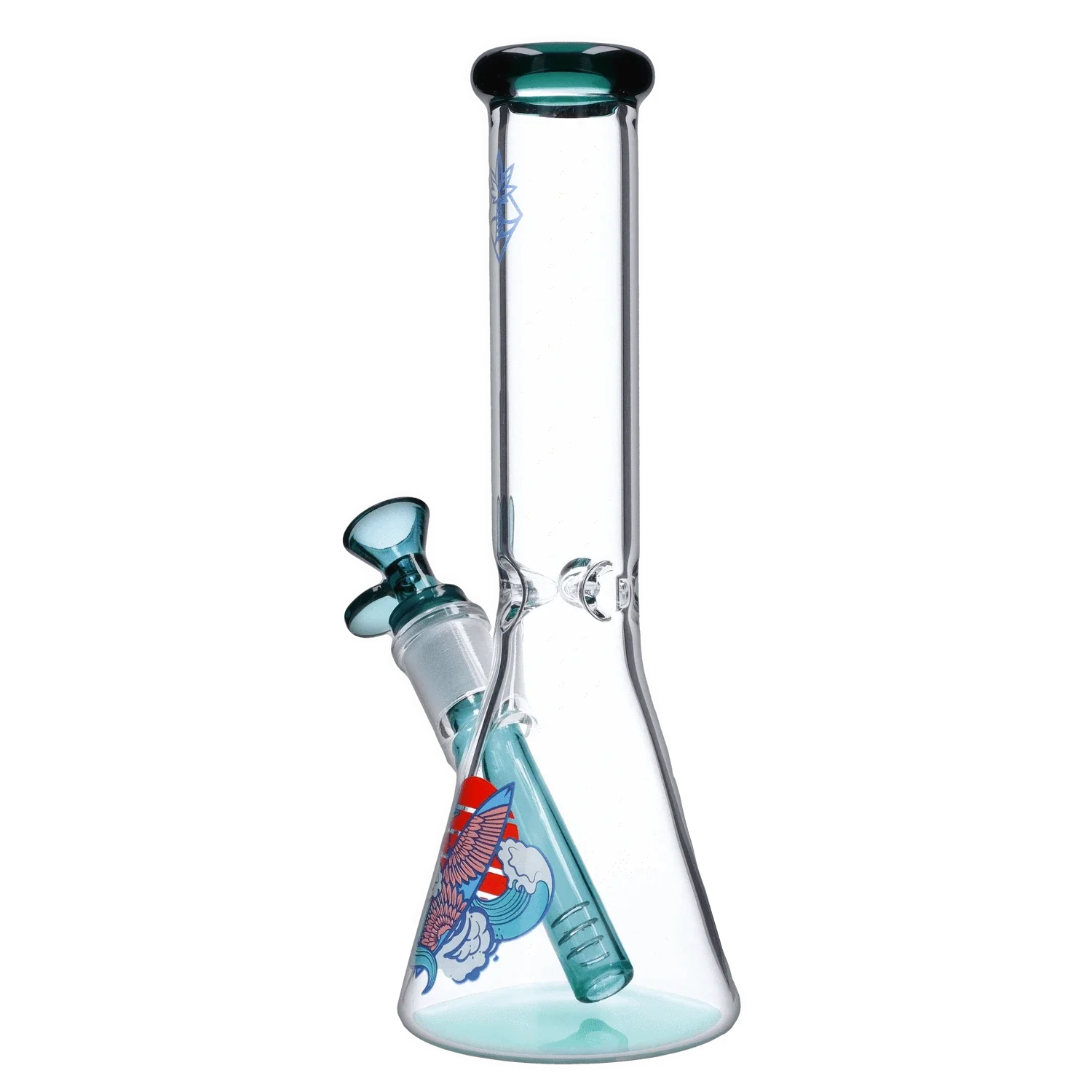 Cabana Cannabis Co. Surfbrett Wasserpfeife - Teal - 10 Zoll - Image 3