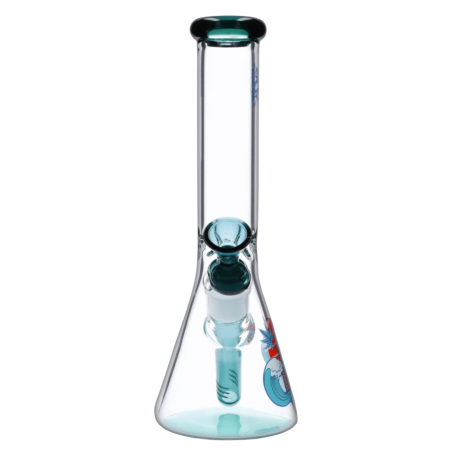 Cabana Cannabis Co. Surfbrett Wasserpfeife - Teal - 10 Zoll - Image 4
