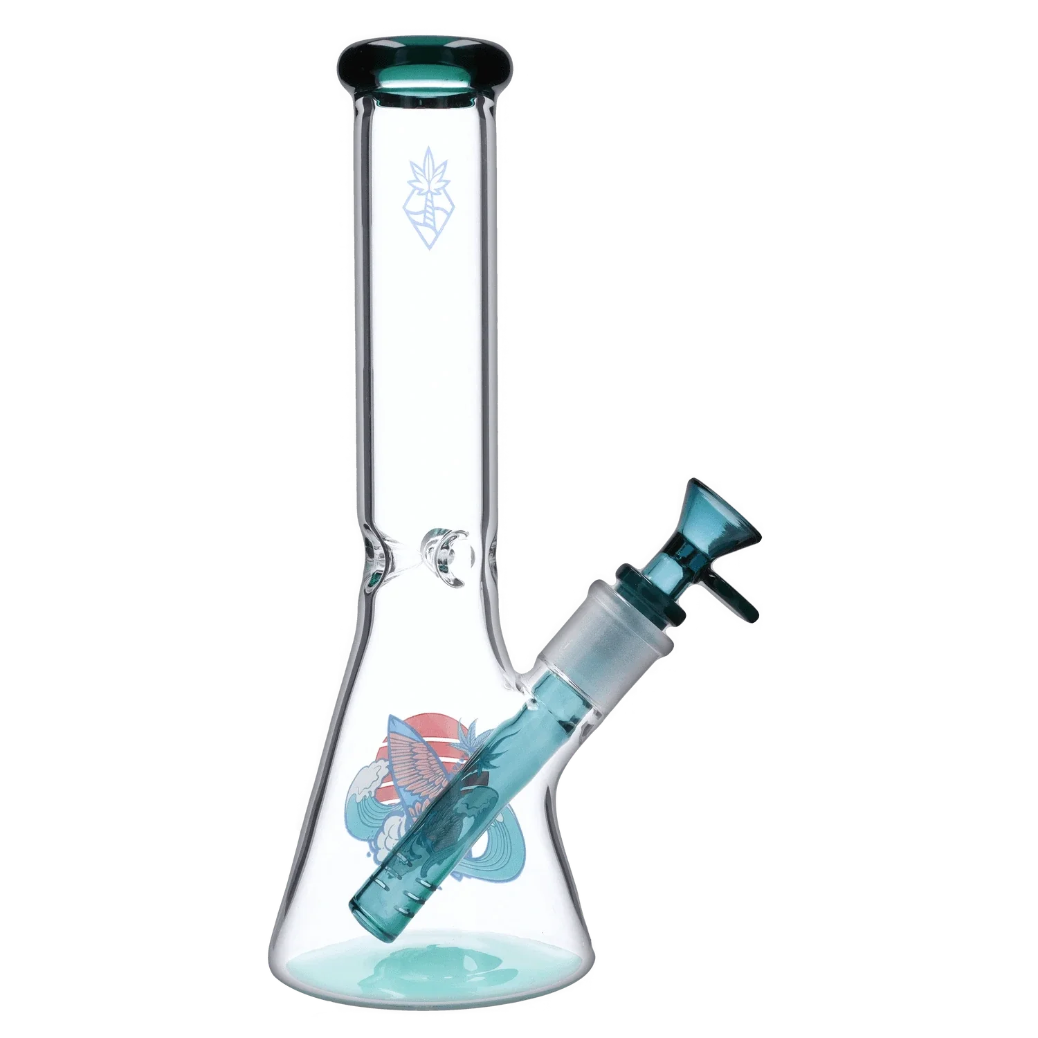 Cabana Cannabis Co. Surfbrett Wasserpfeife - Teal - 10 Zoll - Image 5