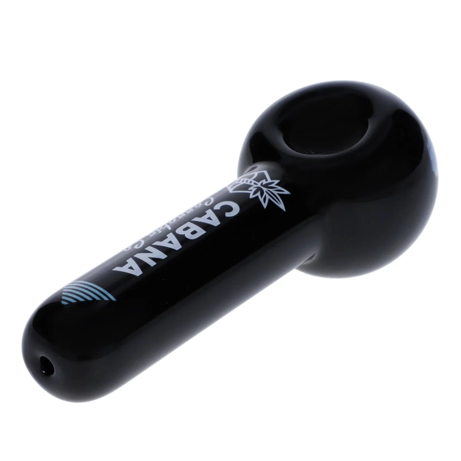 Cabana Canabis Co. The Afterglow Spoon Hand Pipe-Black-5in. - Image 6