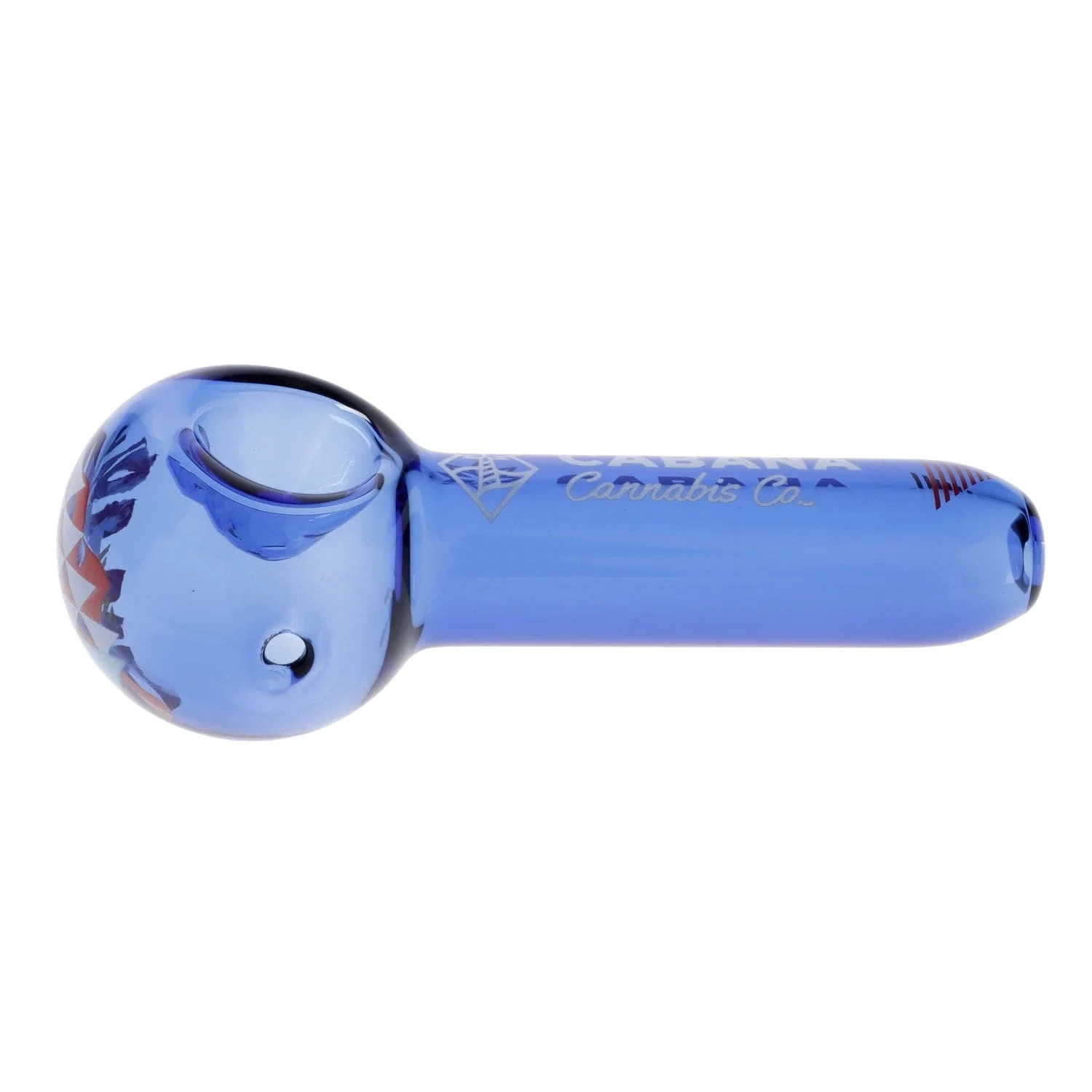 Cabana Canabis Co. The Afterglow Spoon Hand Pipe-Blue-5in. - Image 5