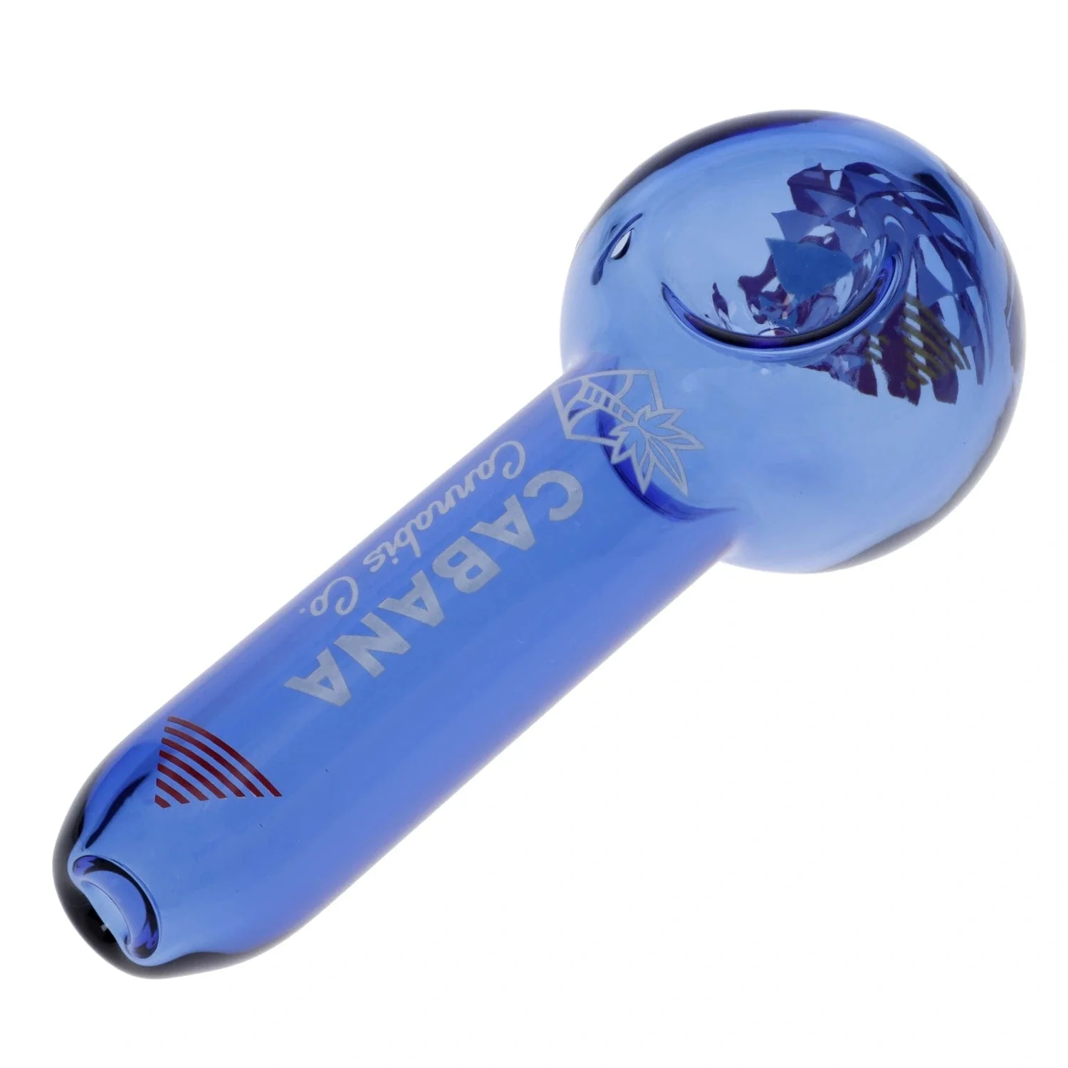 Cabana Canabis Co. The Afterglow Spoon Hand Pipe-Blue-5in. - Image 7