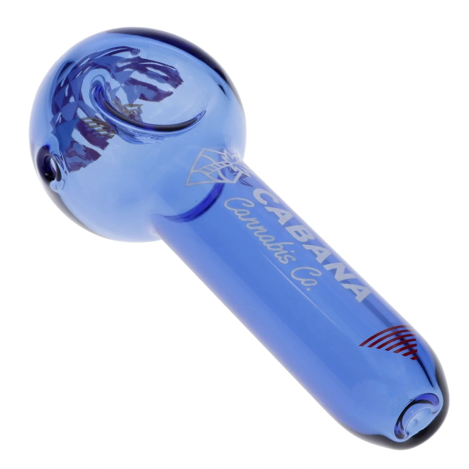 Cabana Canabis Co. The Afterglow Spoon Hand Pipe-Blue-5in. - Image 8