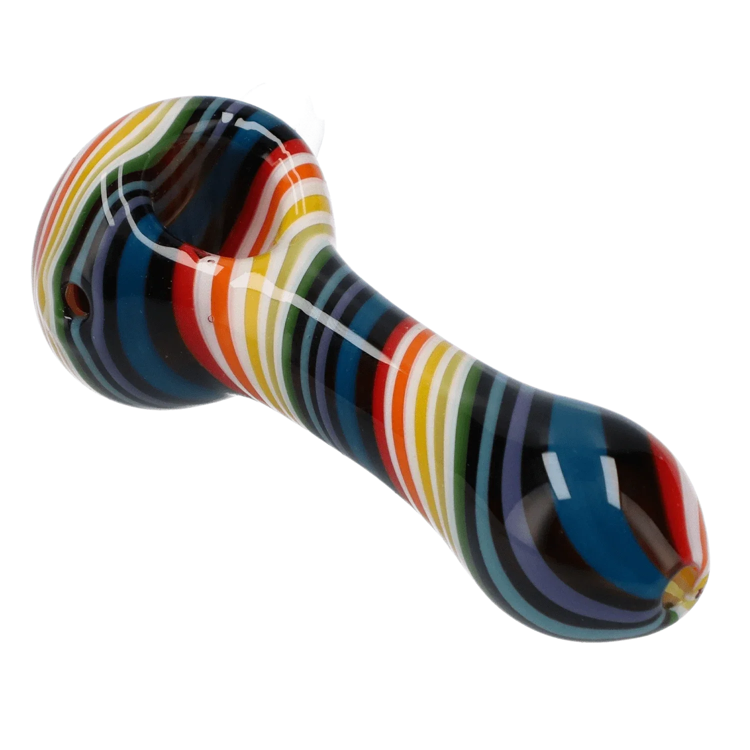 Valiant Spoon Pipe-Dark Rainbow - 4in. - Image 5