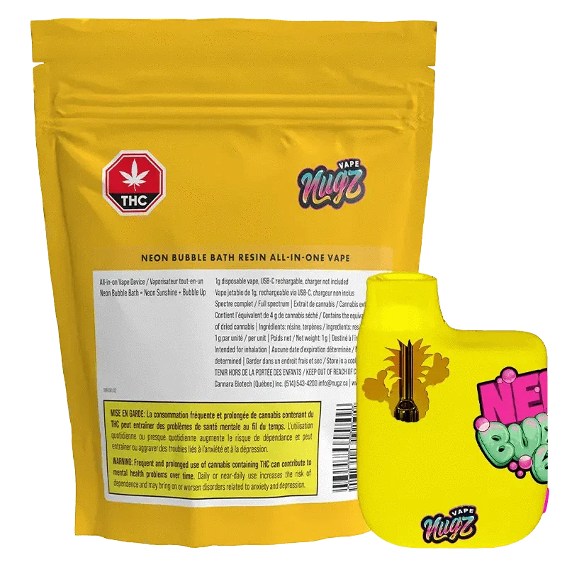Neon Bubble Bath Resin AIO Disposable Vape
