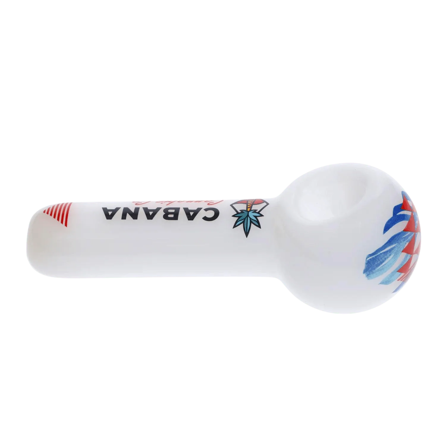 Cabana Canabis Co. The Afterglow Spoon Hand Pipe-White-5in. - Image 3