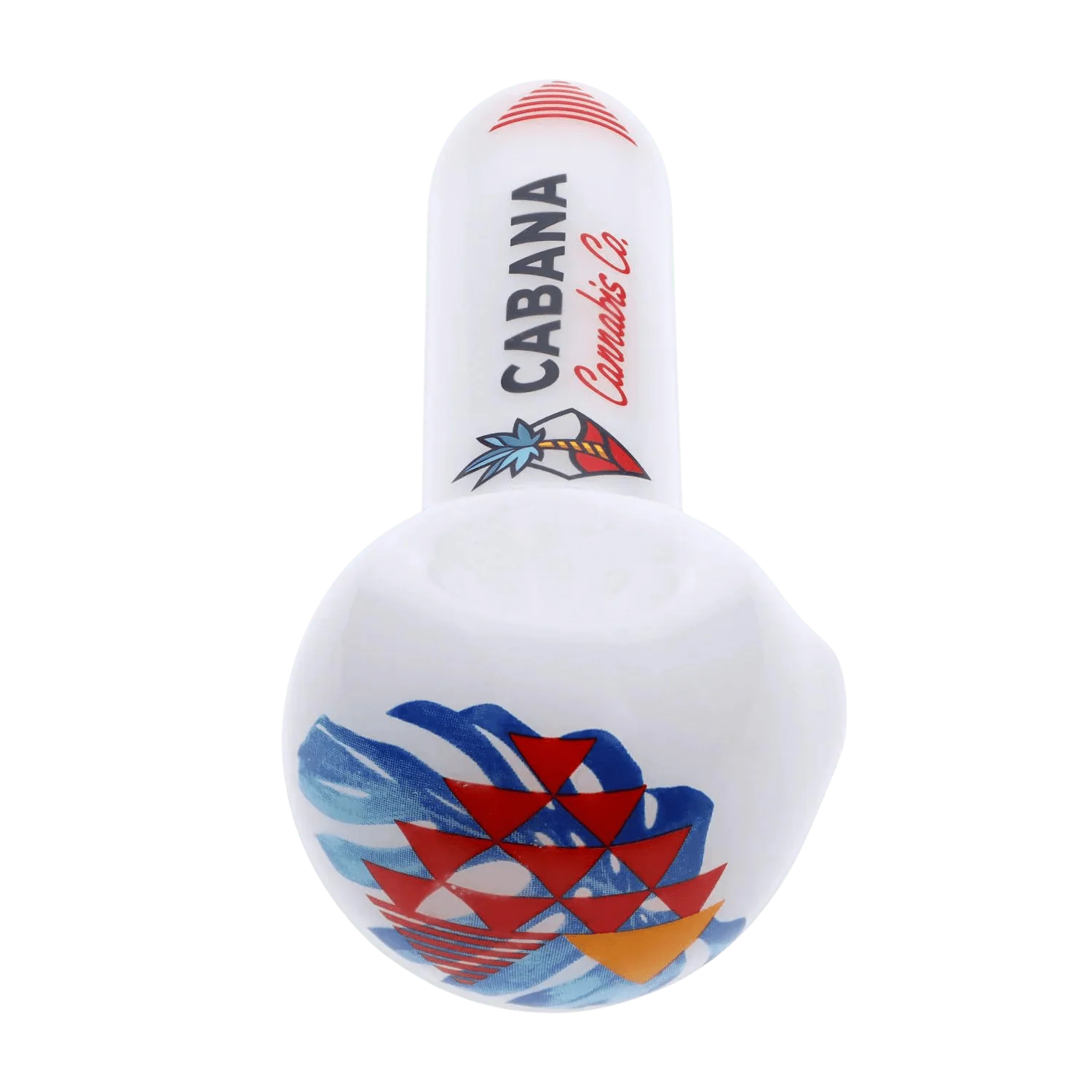 Cabana Canabis Co. The Afterglow Spoon Hand Pipe-White-5in. - Image 4