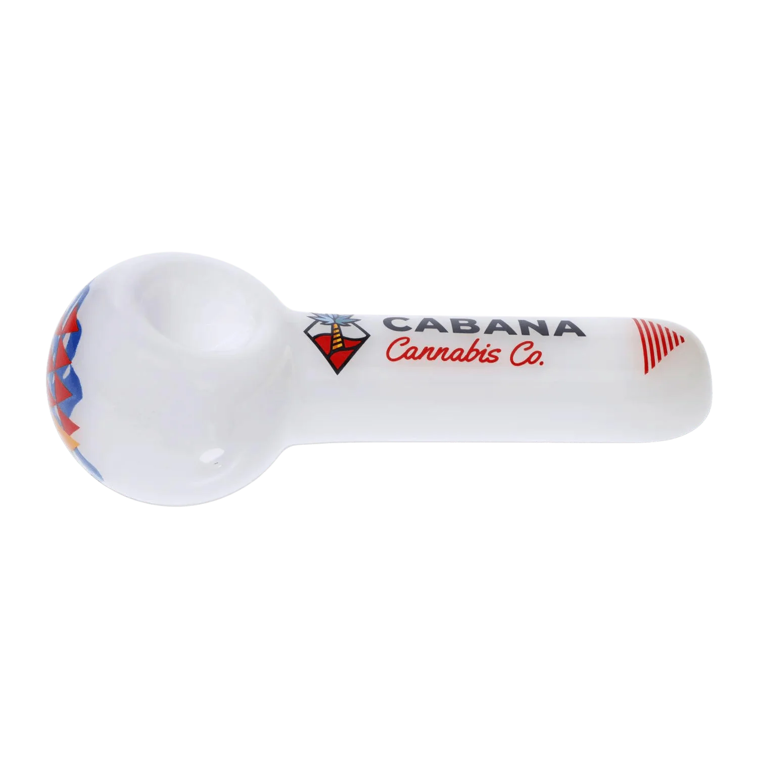Cabana Canabis Co. The Afterglow Spoon Hand Pipe-White-5in. - Image 5