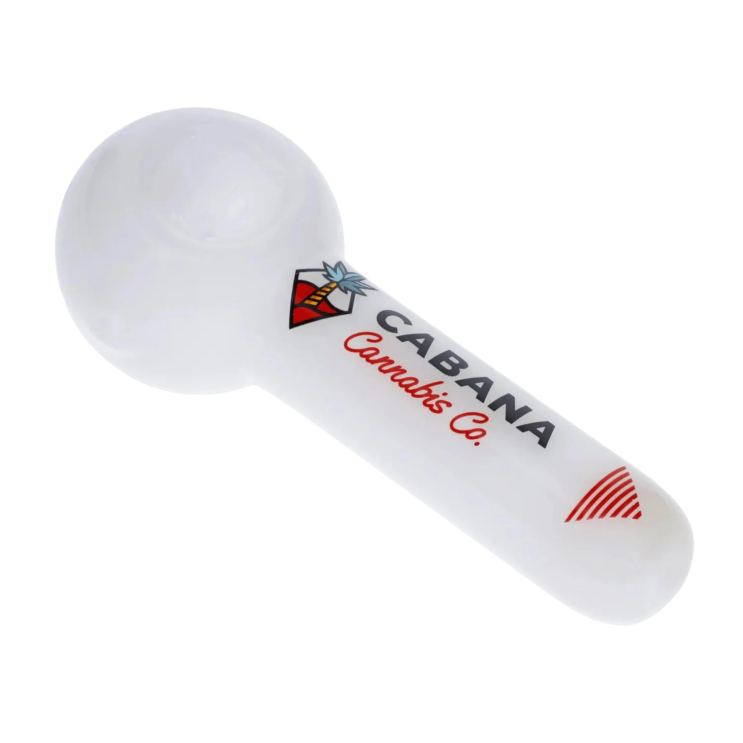 Cabana Canabis Co. The Afterglow Spoon Hand Pipe-White-5in. - Image 6