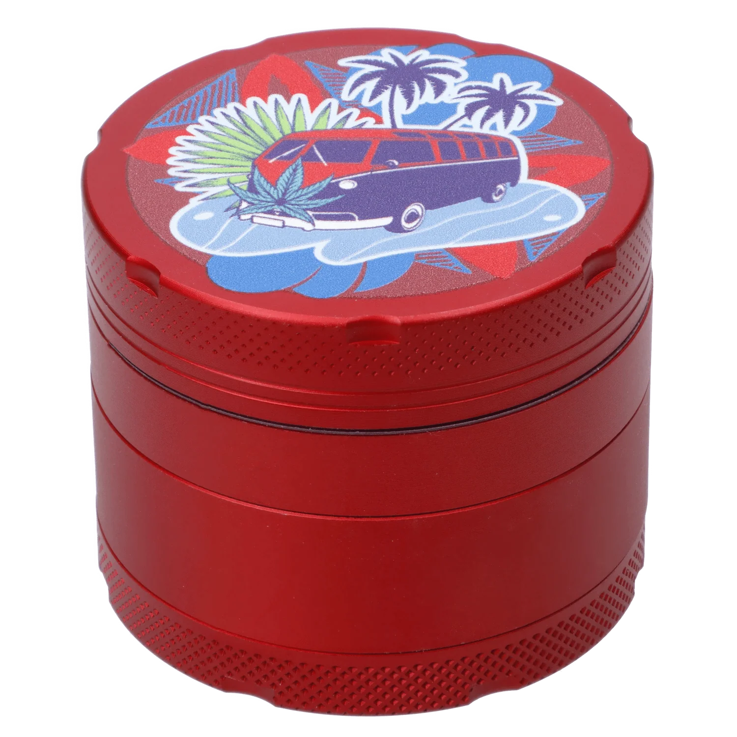 Cabana Cannabis Co. 3-Stage Grinder Surfari Red