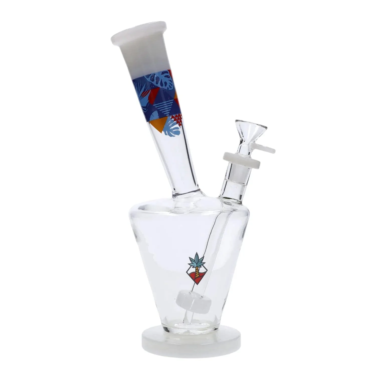 Cabana Cannabis Co. Flora Water Pipe - White - 11in.