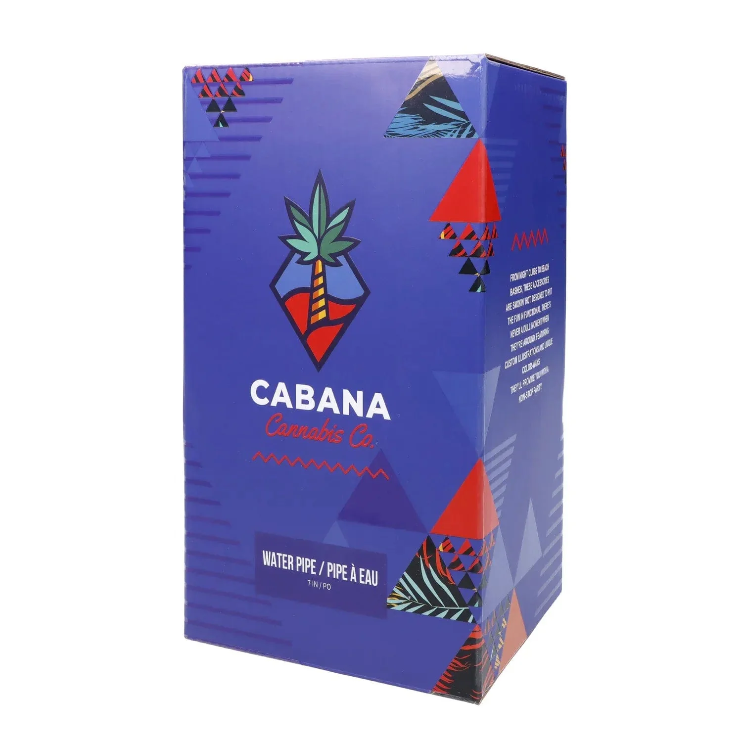 Cabana Cannabis Co. Reef Water Pipe - Black - 7in. - Image 10