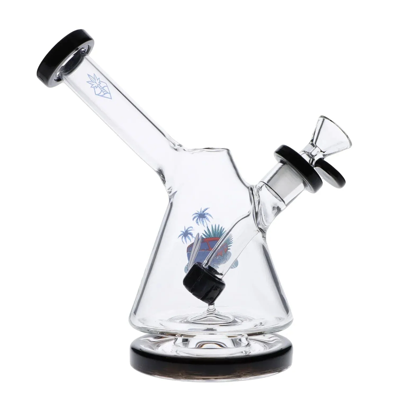 Cabana Cannabis Co. Reef Water Pipe - Black - 7in. - Image 6