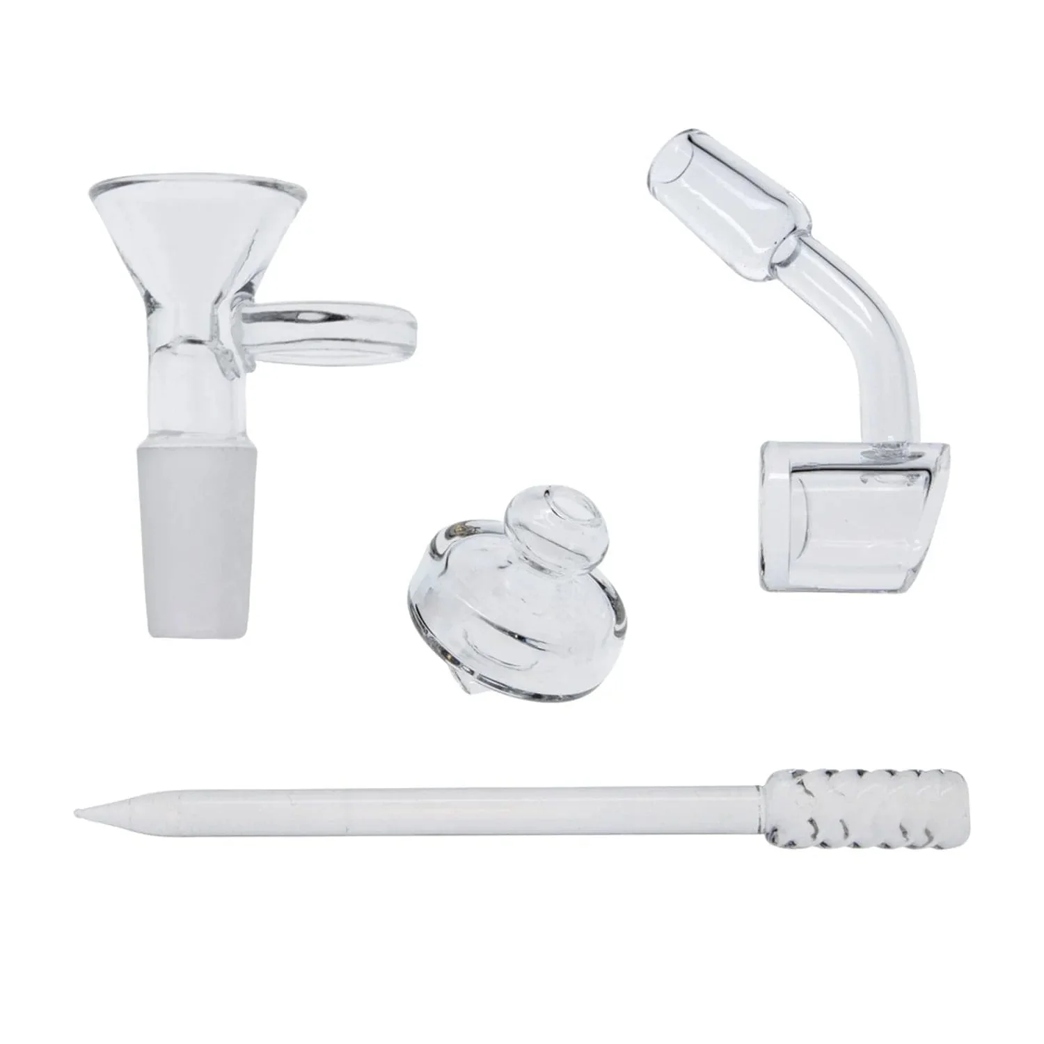 Cabana Cannabis Co. Reef Water Pipe - Clear - 7in. - Image 7