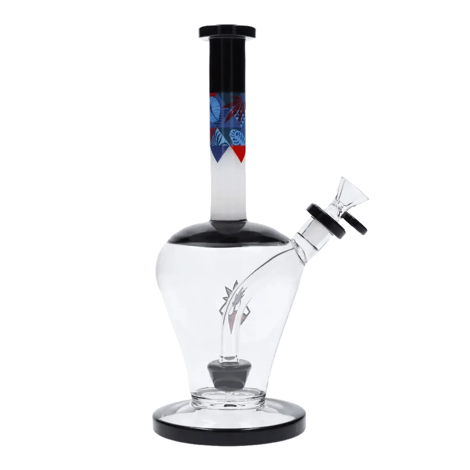 Cabana Cannabis Co. Tidal Water Pipe - Black - 11in. - Image 2