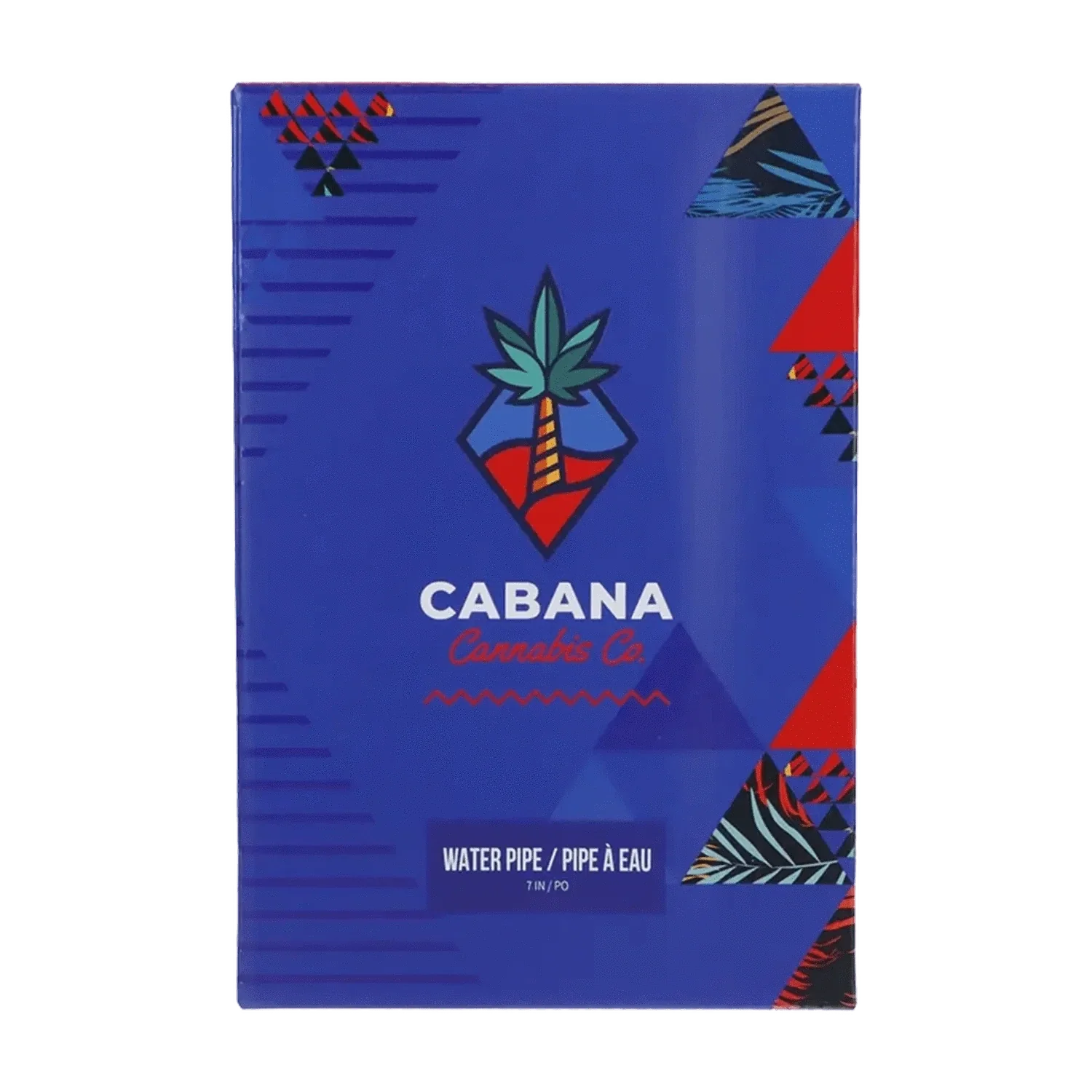 Cabana Cannabis Co. Waves Water Pipe - Black - 7in. - Image 9
