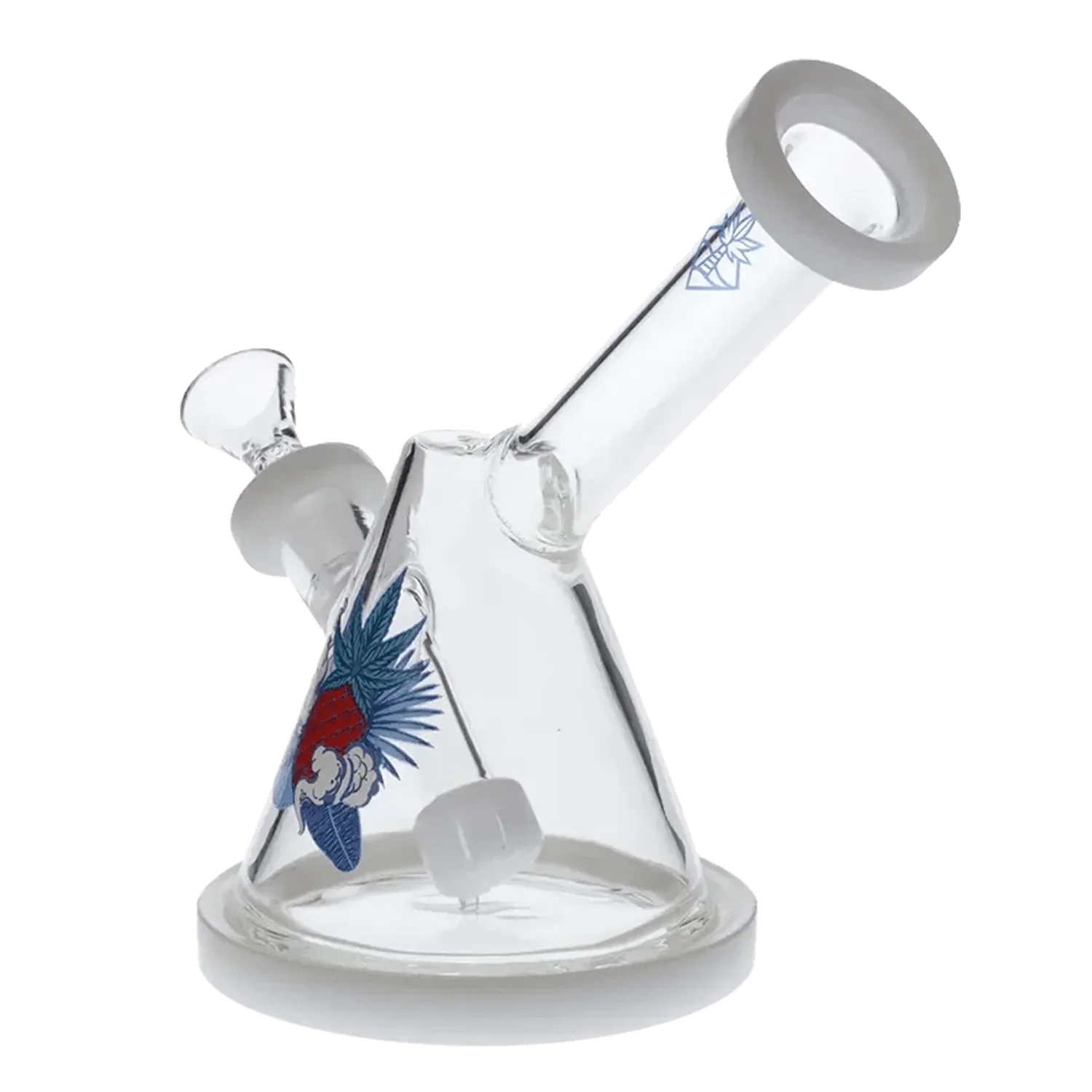 Cabana Cannabis Co. Waves Water Pipe - White - 7in. - Image 3