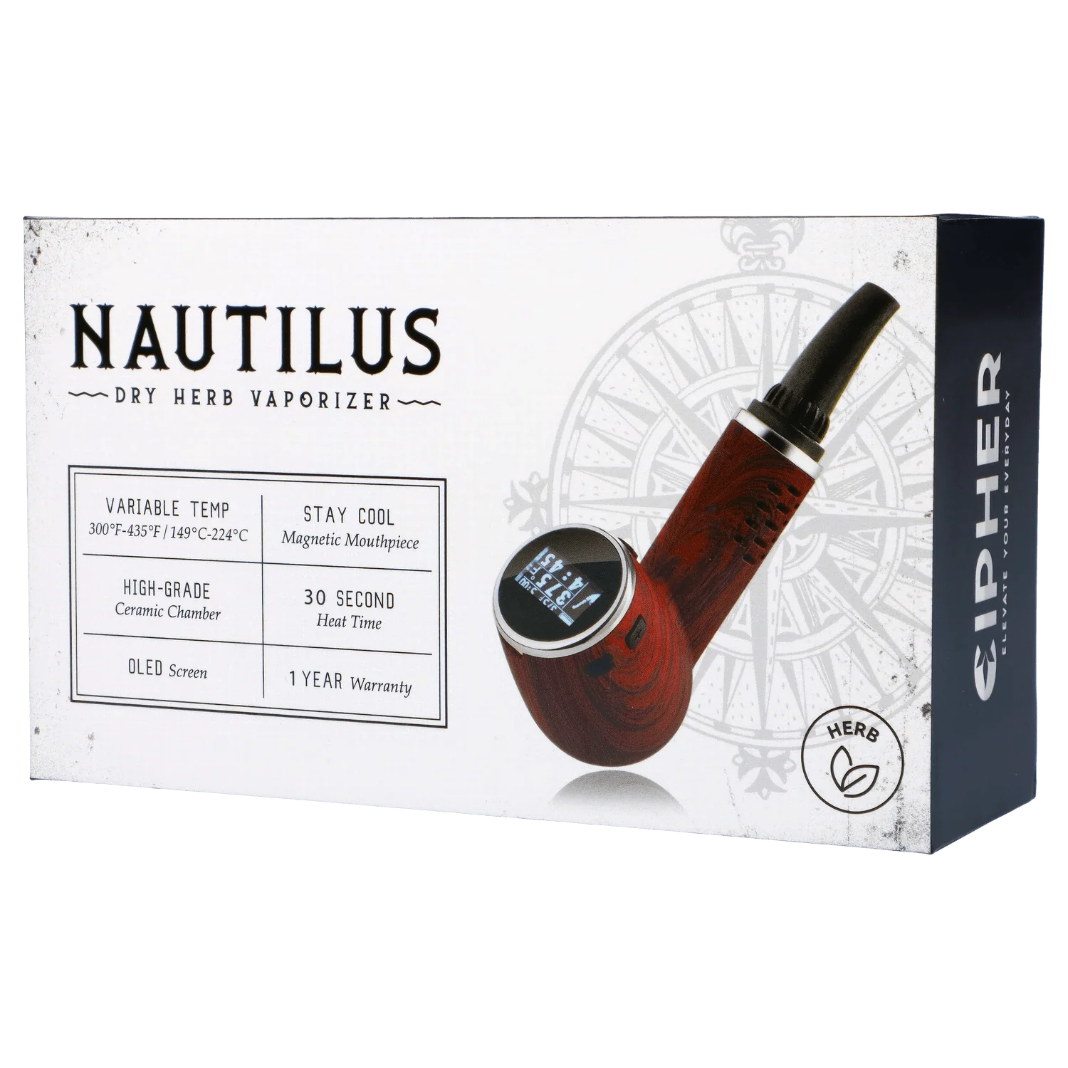 Cipher Nautilus Dry Herb Vaporizer – Redheart Wood - Image 13