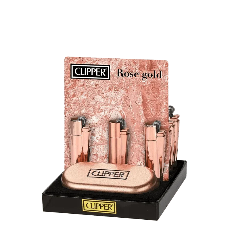 Clipper Metal Lighter - Rose Gold