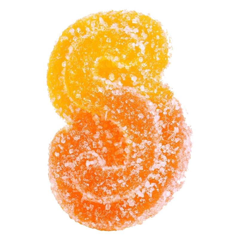 Fully Blasted Peach Orange 1:1 THC | CBD Gummies - Image 2