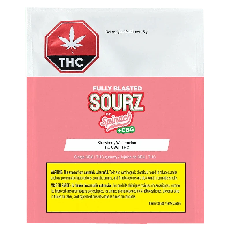Fully Blasted Strawberry Watermelon CBG:THC Gummies - Image 3