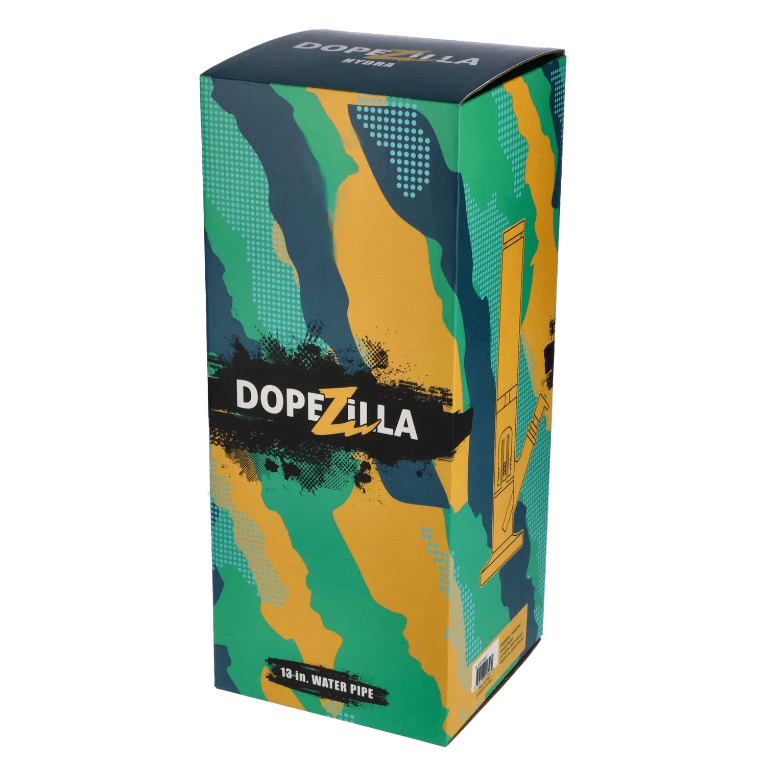 Dopezilla Hydra Water Pipe - Milky Teal - 13in. - Image 7