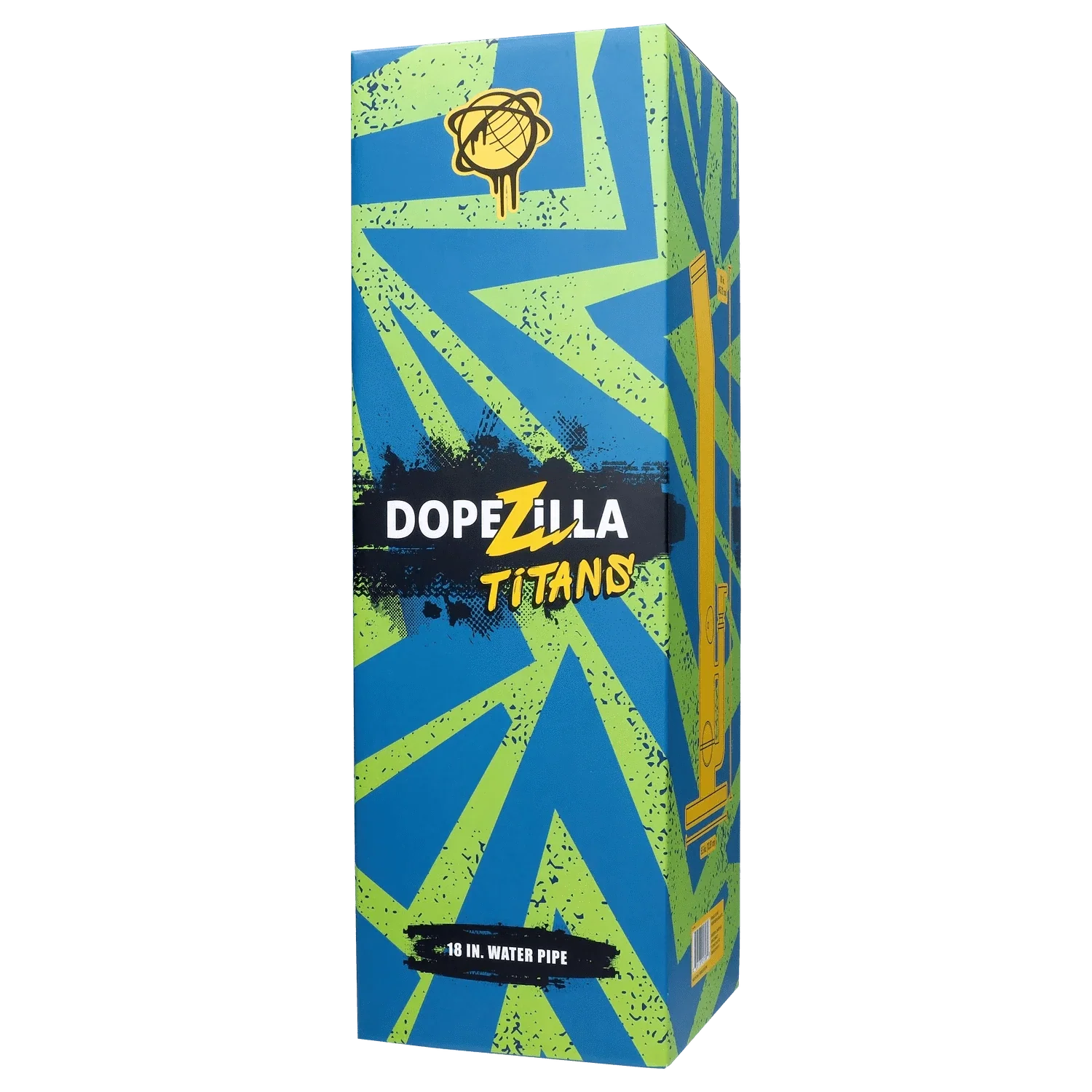 Dopezilla Titans Atlas Water Pipe Black 18 in. - Image 9