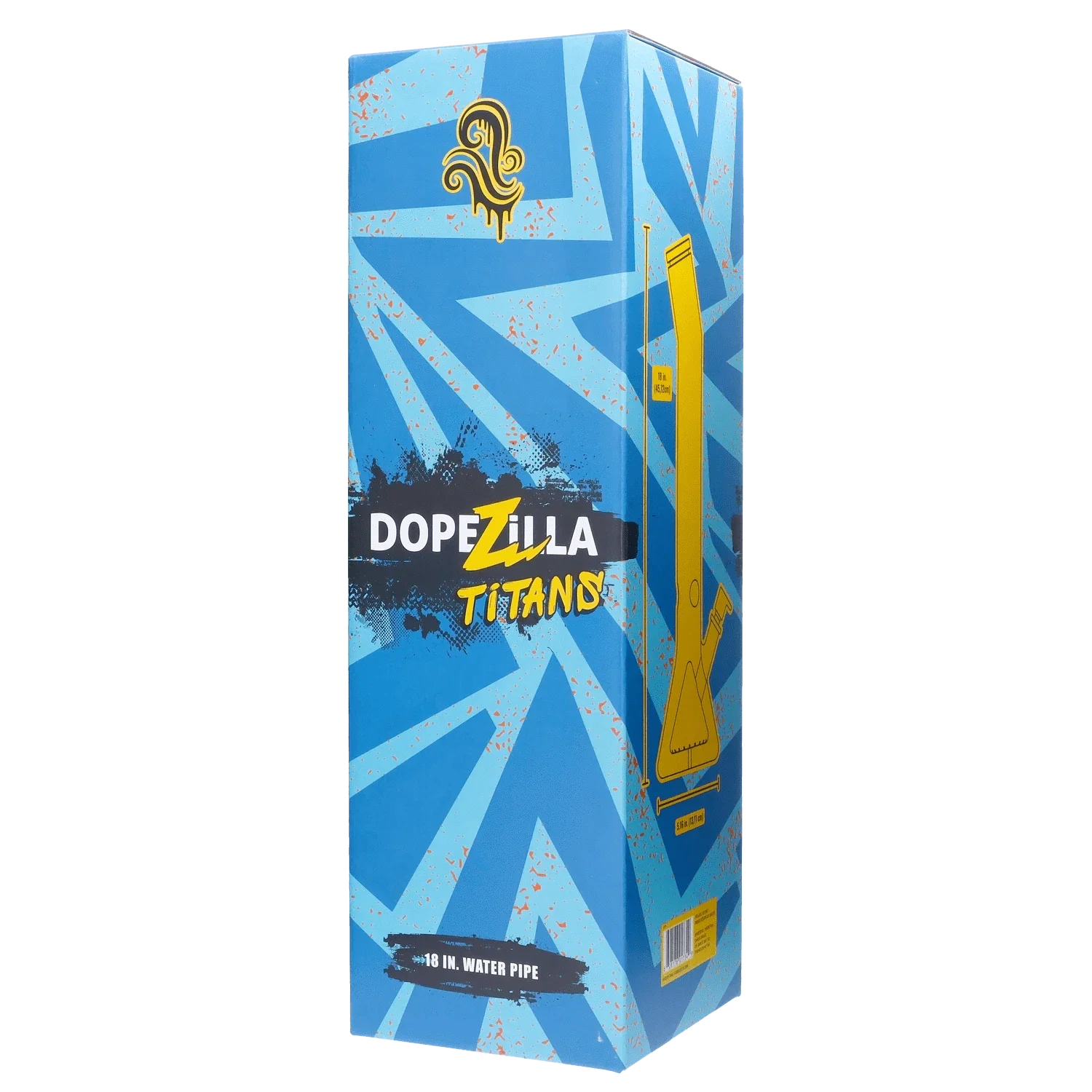 Dopezilla Titans Oceanus Water Pipe Light Blue 18 in. - Image 11
