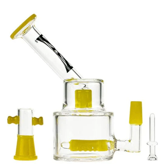 Evolution Morning Glory Dab Rig w/ Dome & Banger - Yellow - 6in. - Image 5