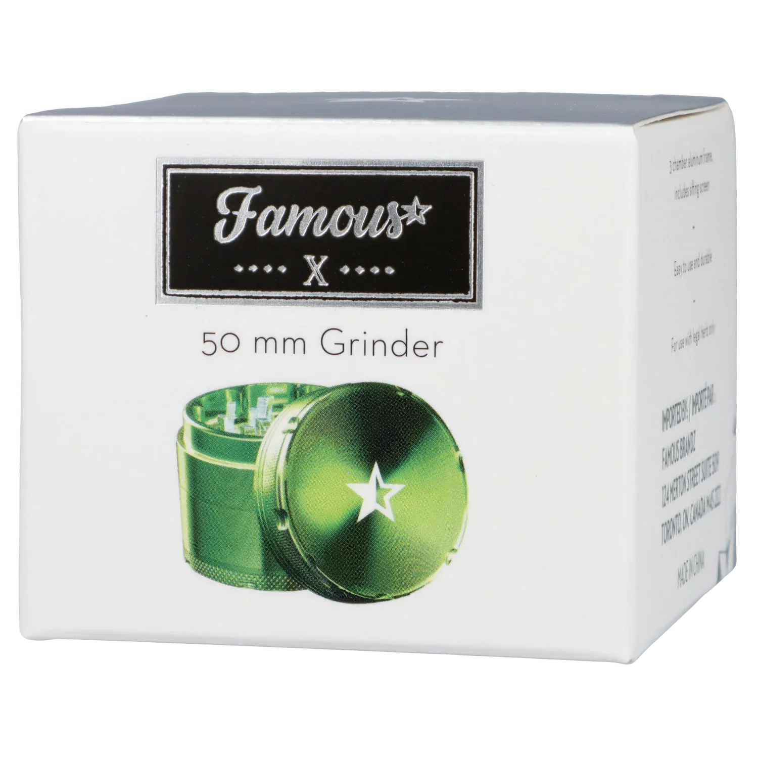 Famous X 4 pc Grinder -Green - 50mm - Image 6
