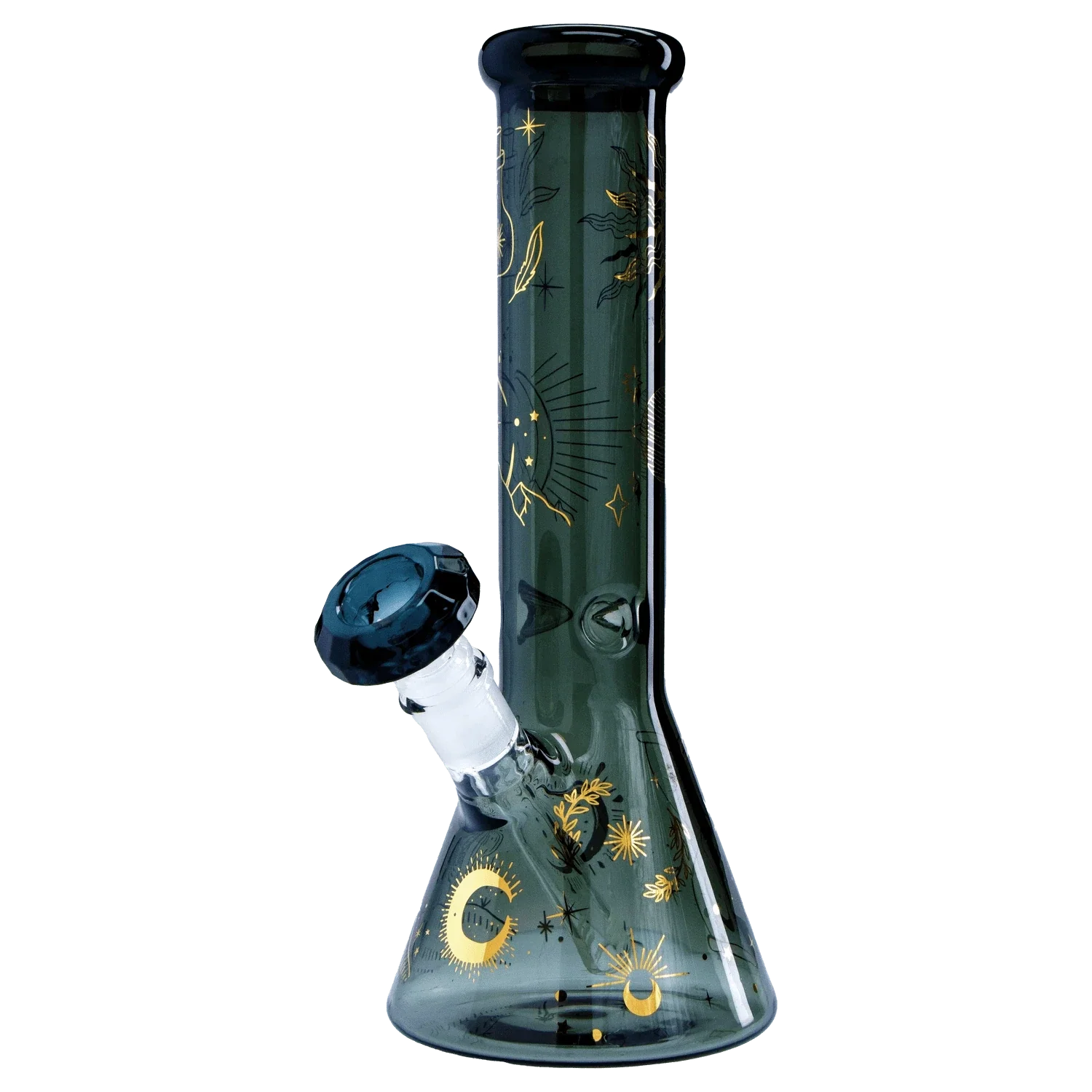 Famous Design Astral Power Beaker Water Pipe -Transparent Black-12in - Image 2
