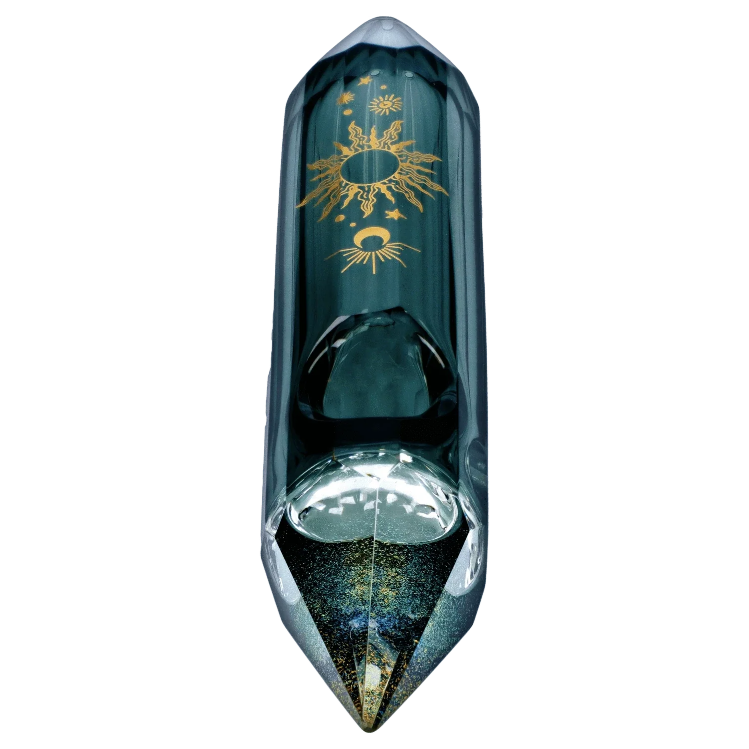 Famous Design Astral Power Crystal Hand Pipe - Black - 5in - Image 7