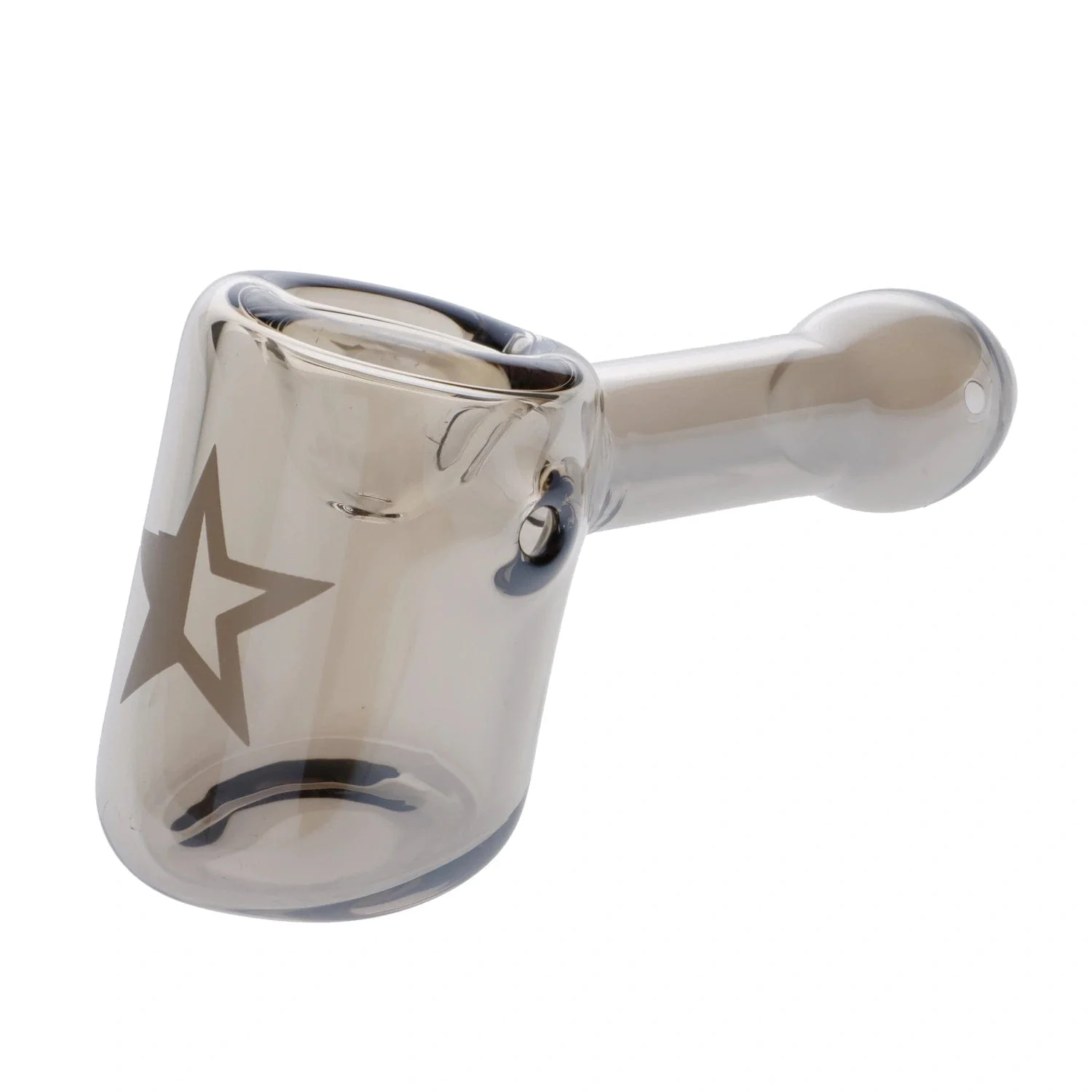 Famous Design Chrome Fumed Hammer Pipe - Grey - 5 in. - Image 3