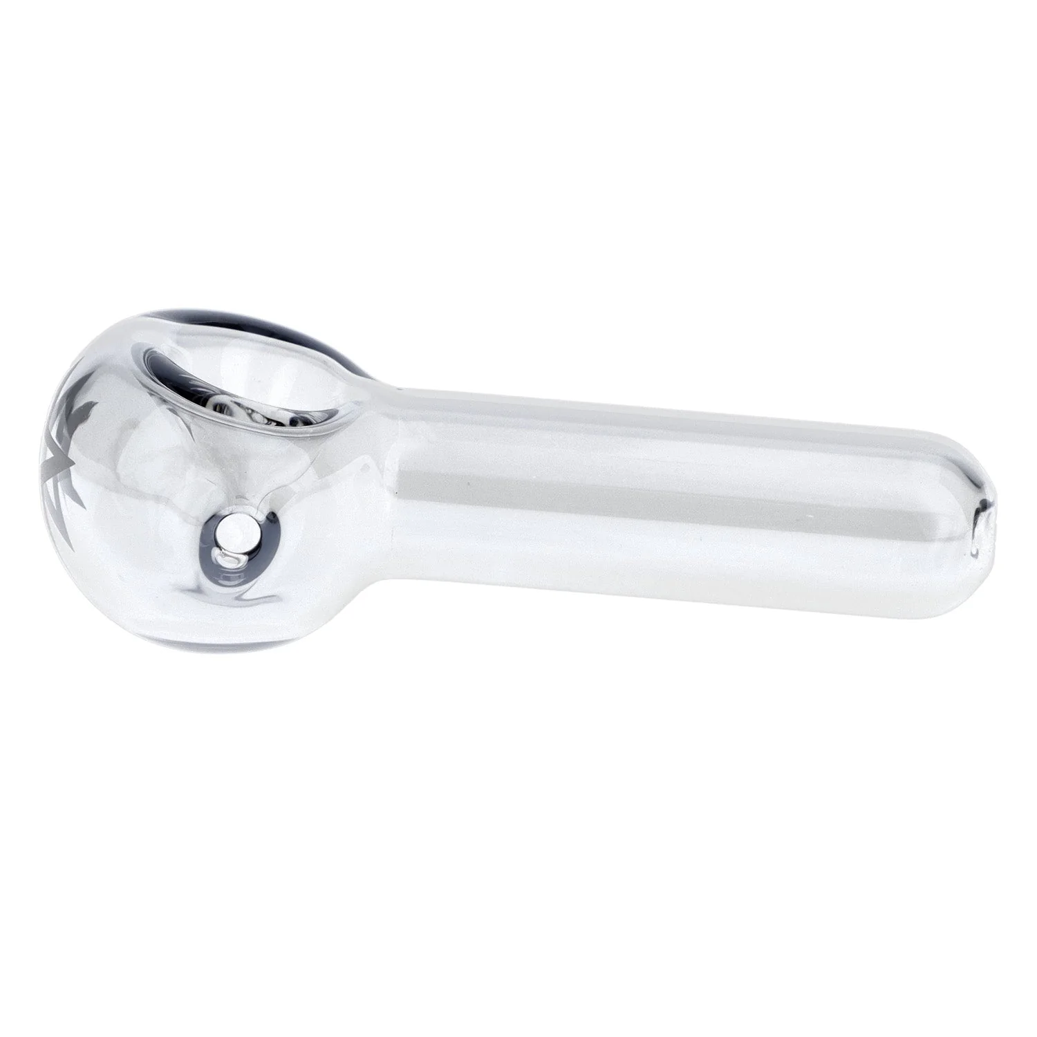 Famous Design Chrome Fumed Spoon Pipe - Grey - 3in.