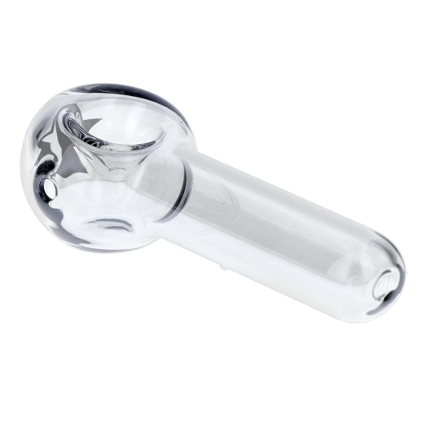 Famous Design Chrome Fumed Spoon Pipe - Grey - 3in. - Image 6