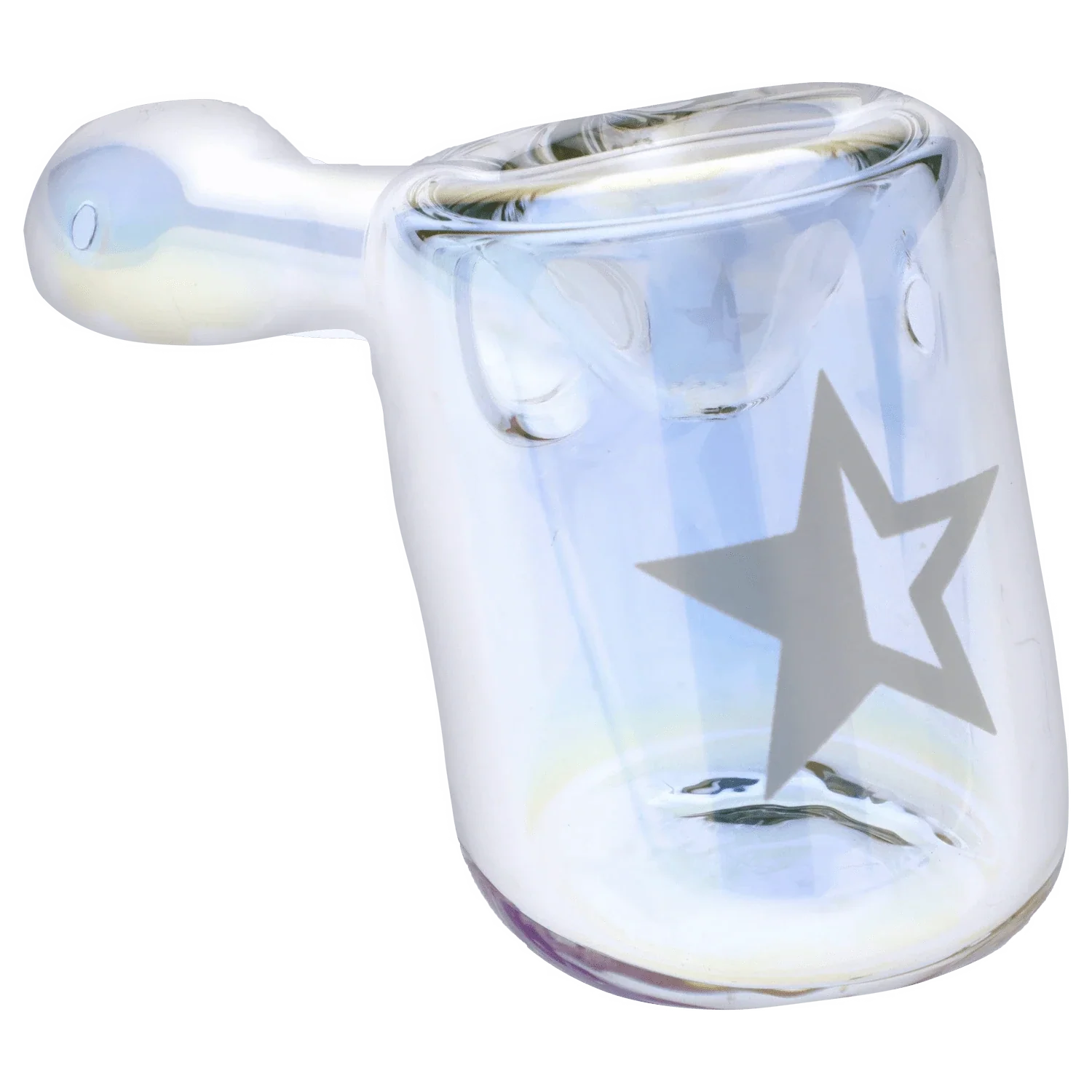 Famous Design - Crystal Fumed Hammer Pipe - Clear - 4in. - Image 6