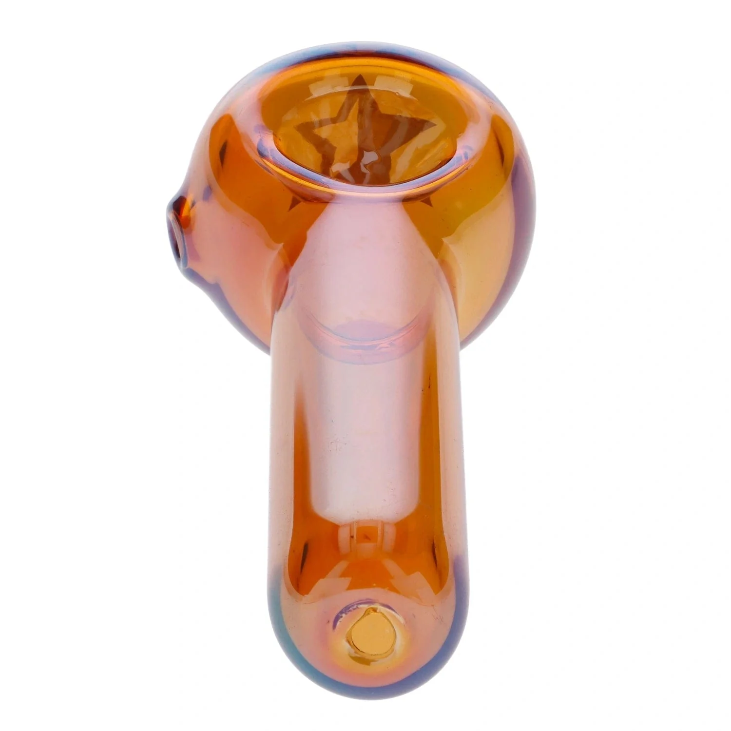 Famous Design Lava Fumed Spoon Pipe - Orange - 3in. - Image 7