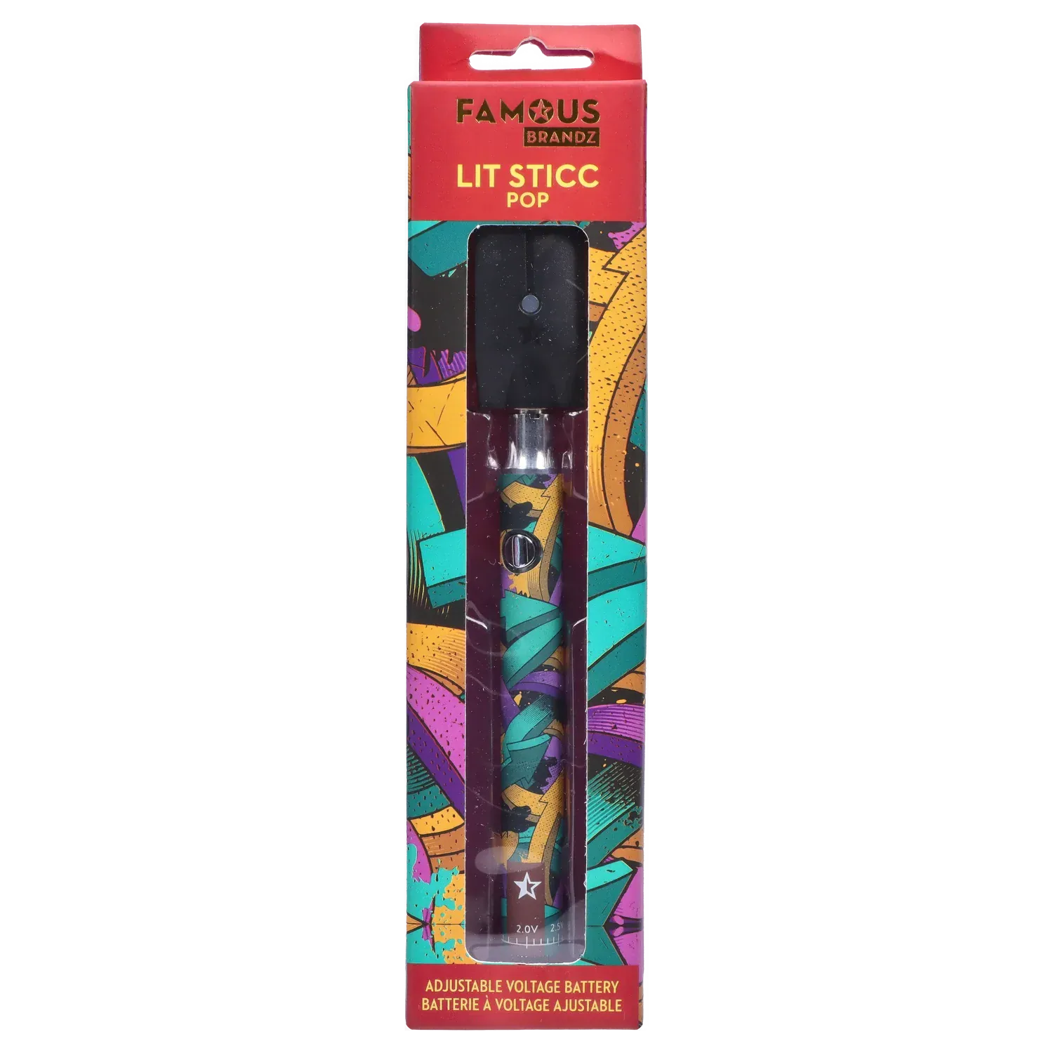 Famous Design Lit Sticc VV Battery - Mixed Design - Image 10