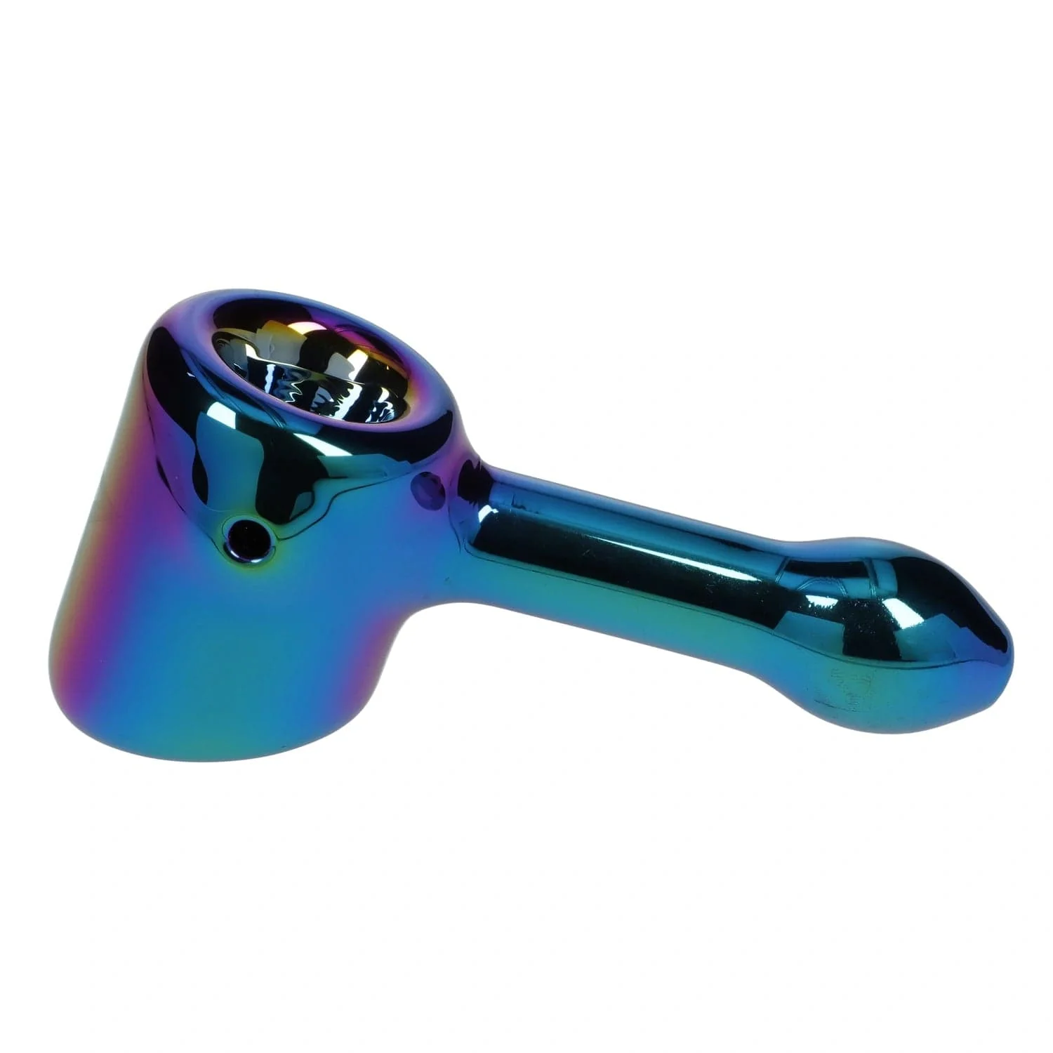 Famous Design Prism Fumed Hammer Pipe - Rainbow - 5in. - Image 4