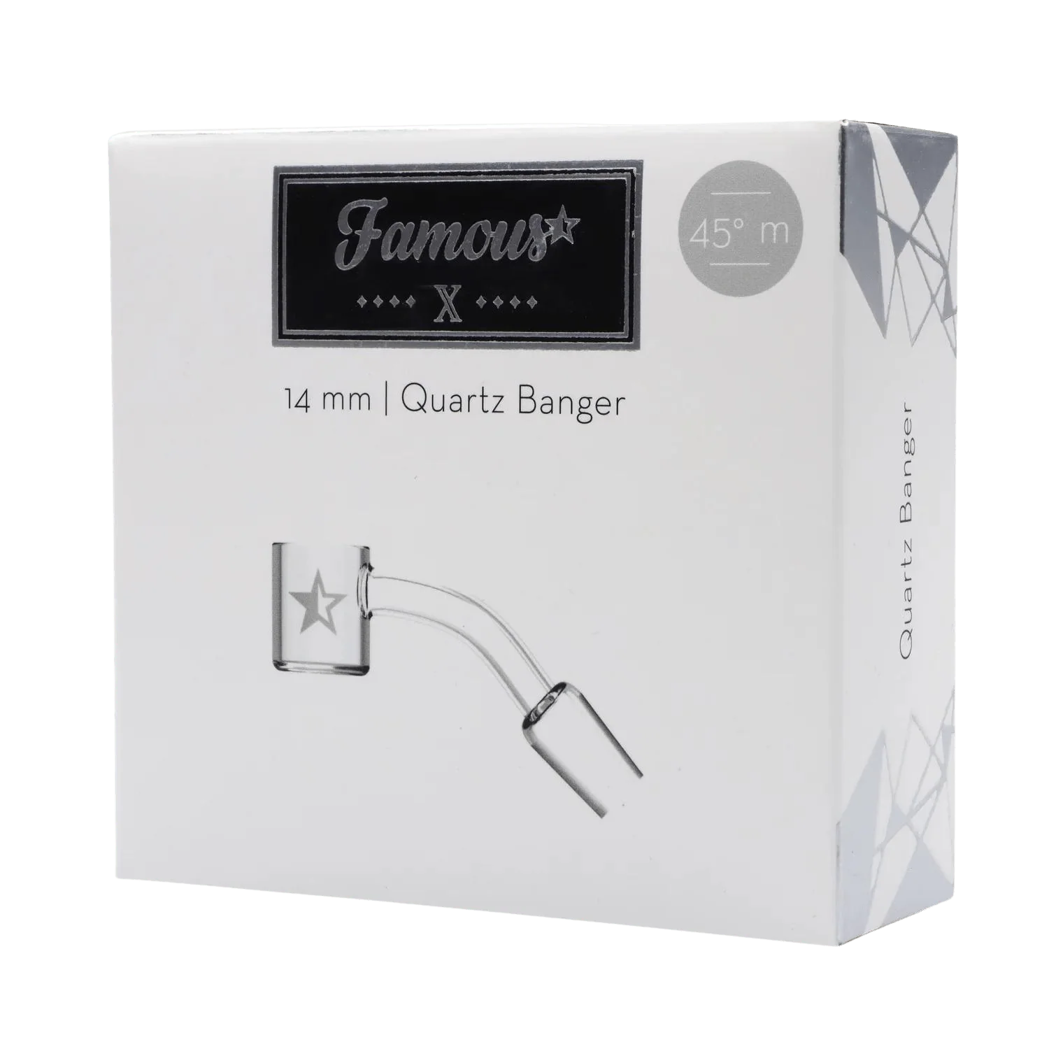 Famous X - 45 Degree Banger - Clear - Male 14mm - Image 4
