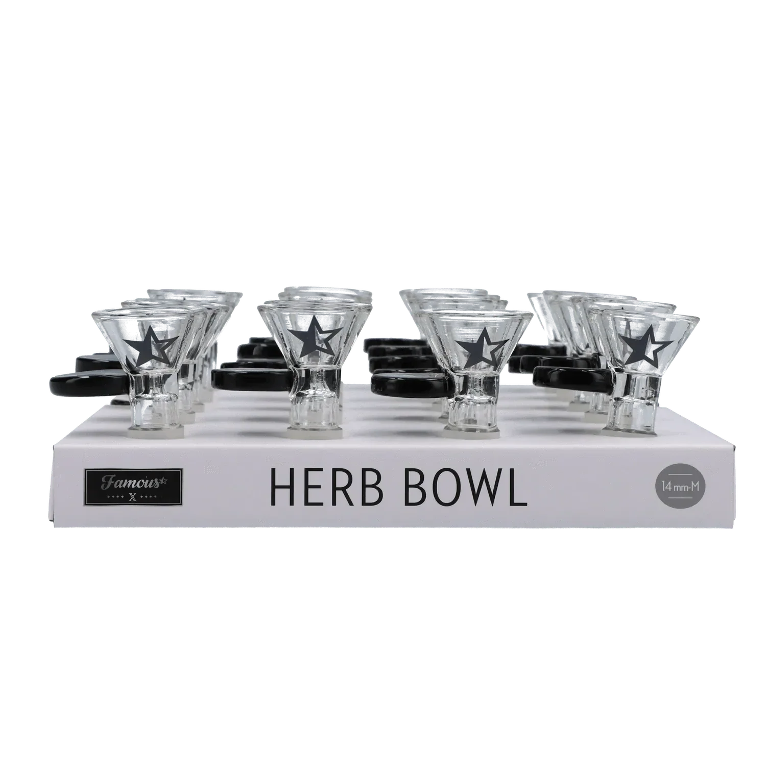 Famous X Bowl w/Star - Clear -14mm - Image 3