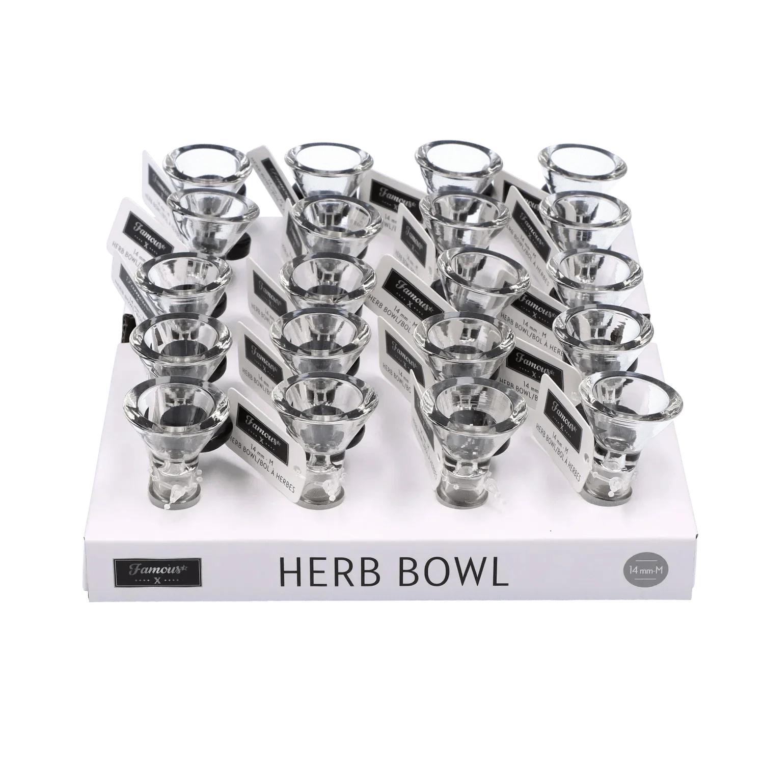 Famous X Bowl w/Star - Clear -14mm - Image 4